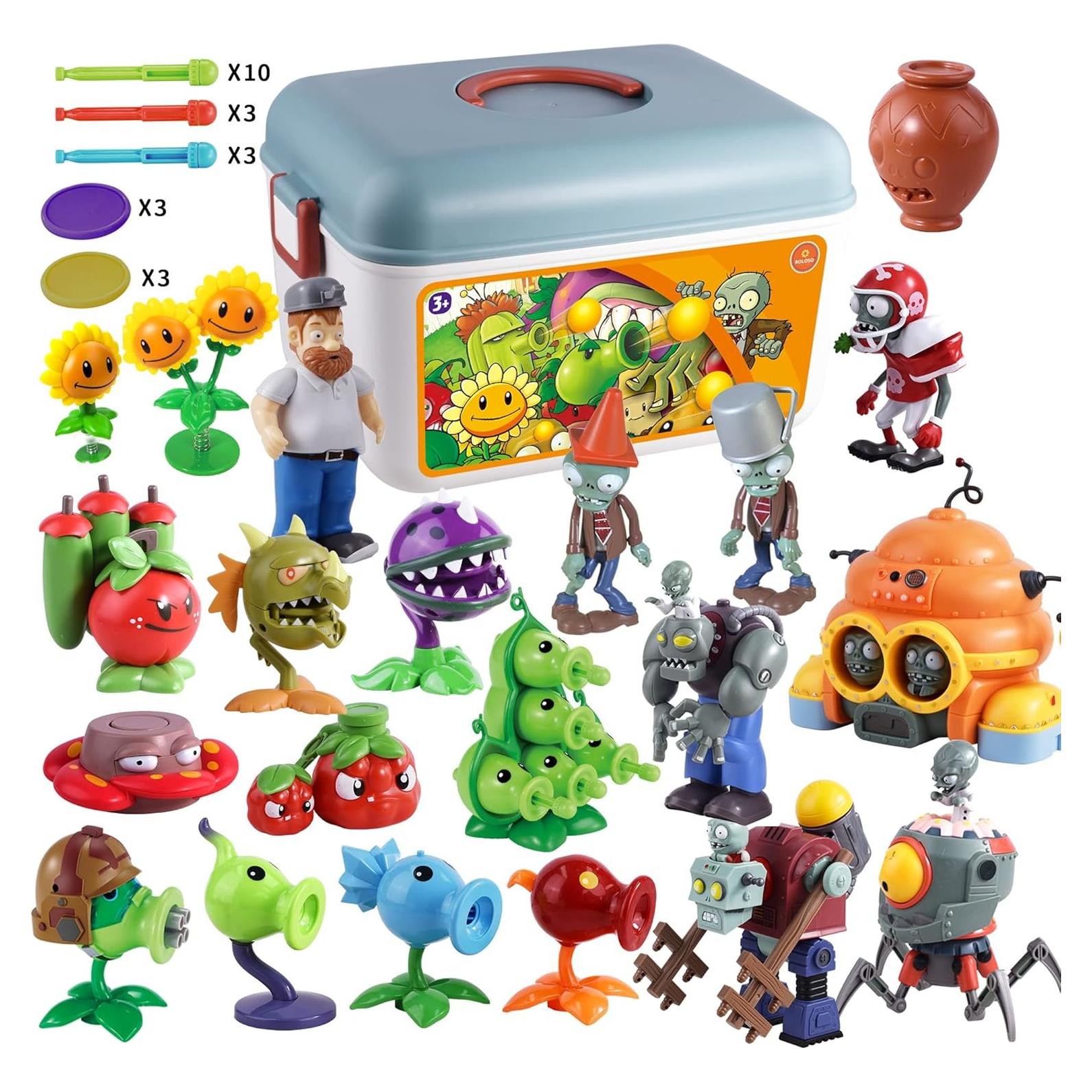 Conjunto de Figuras Plantas vs Zombies ROLOSO 668-202 Juguetes