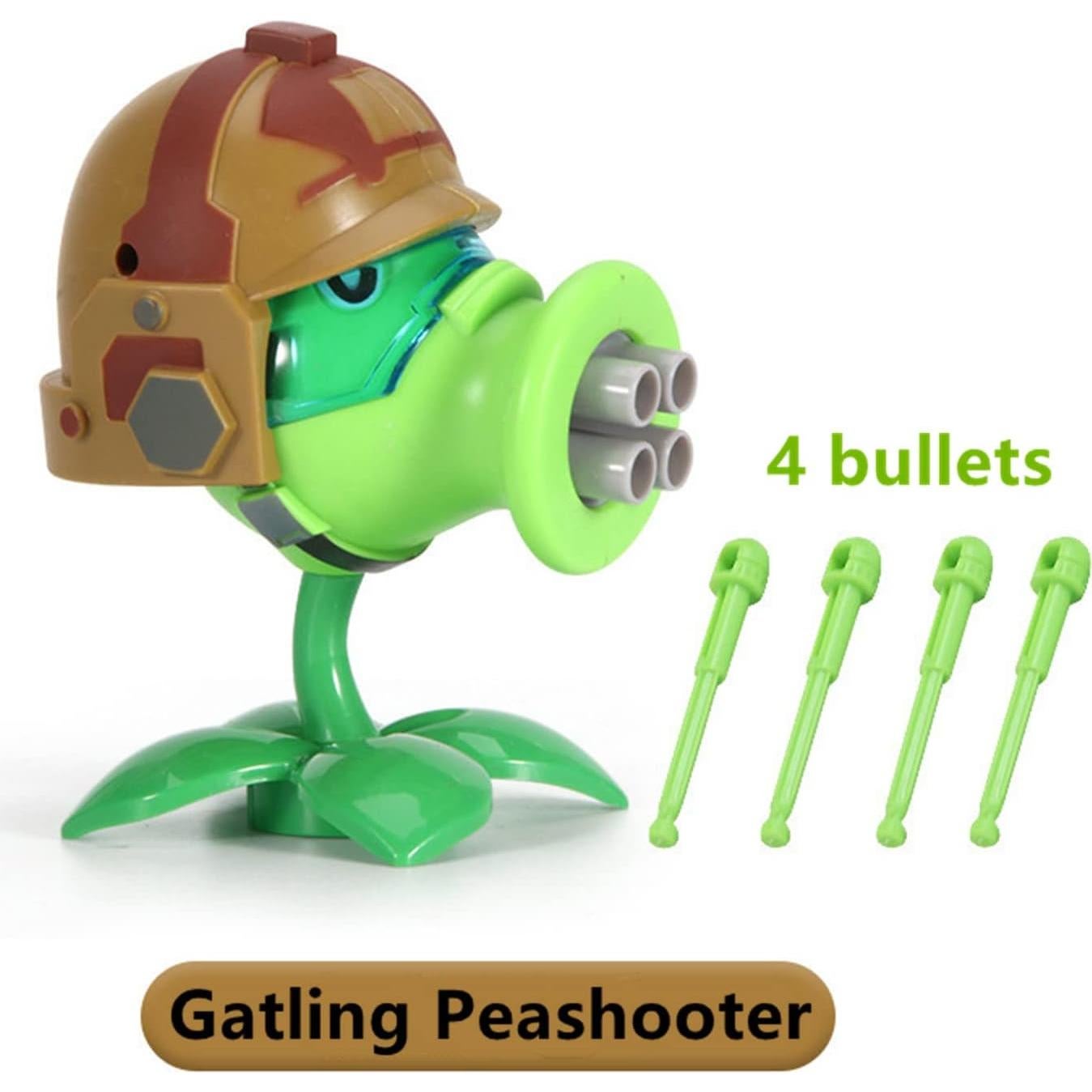 Figura de Acción PVZ Gatling Peashooter JHESAO 11.5 cm