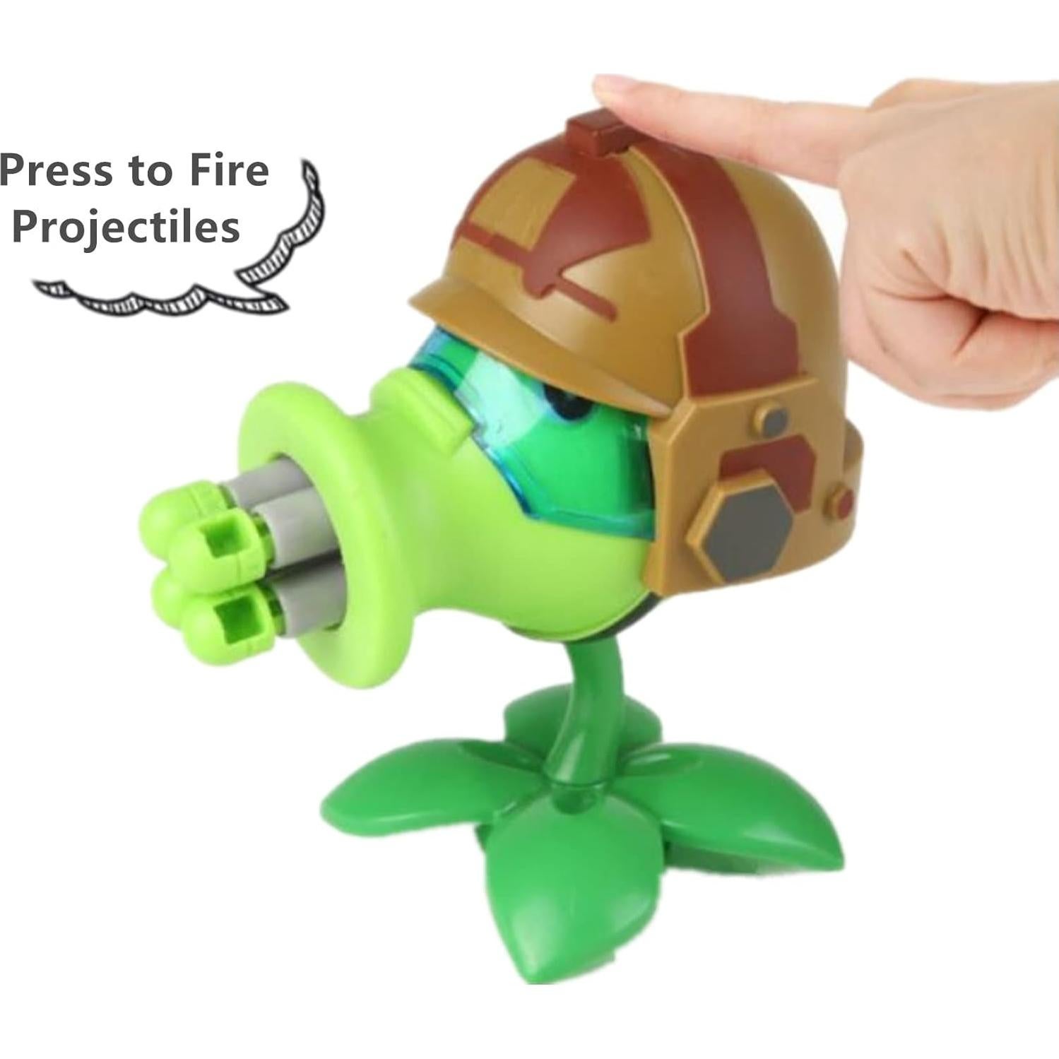 Figura de Acción PVZ Gatling Peashooter JHESAO 11.5 cm