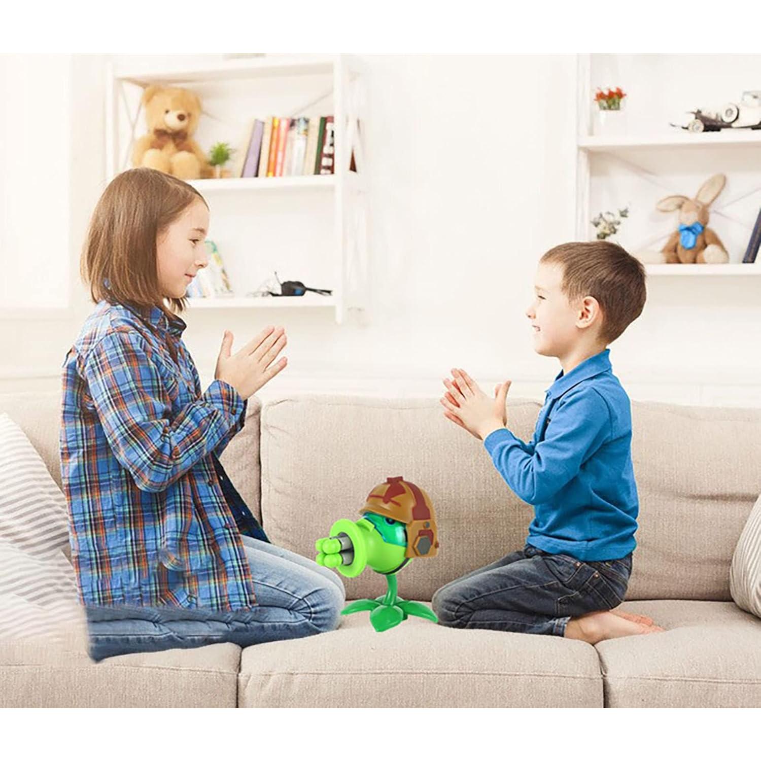 Figura de Acción PVZ Gatling Peashooter JHESAO 11.5 cm