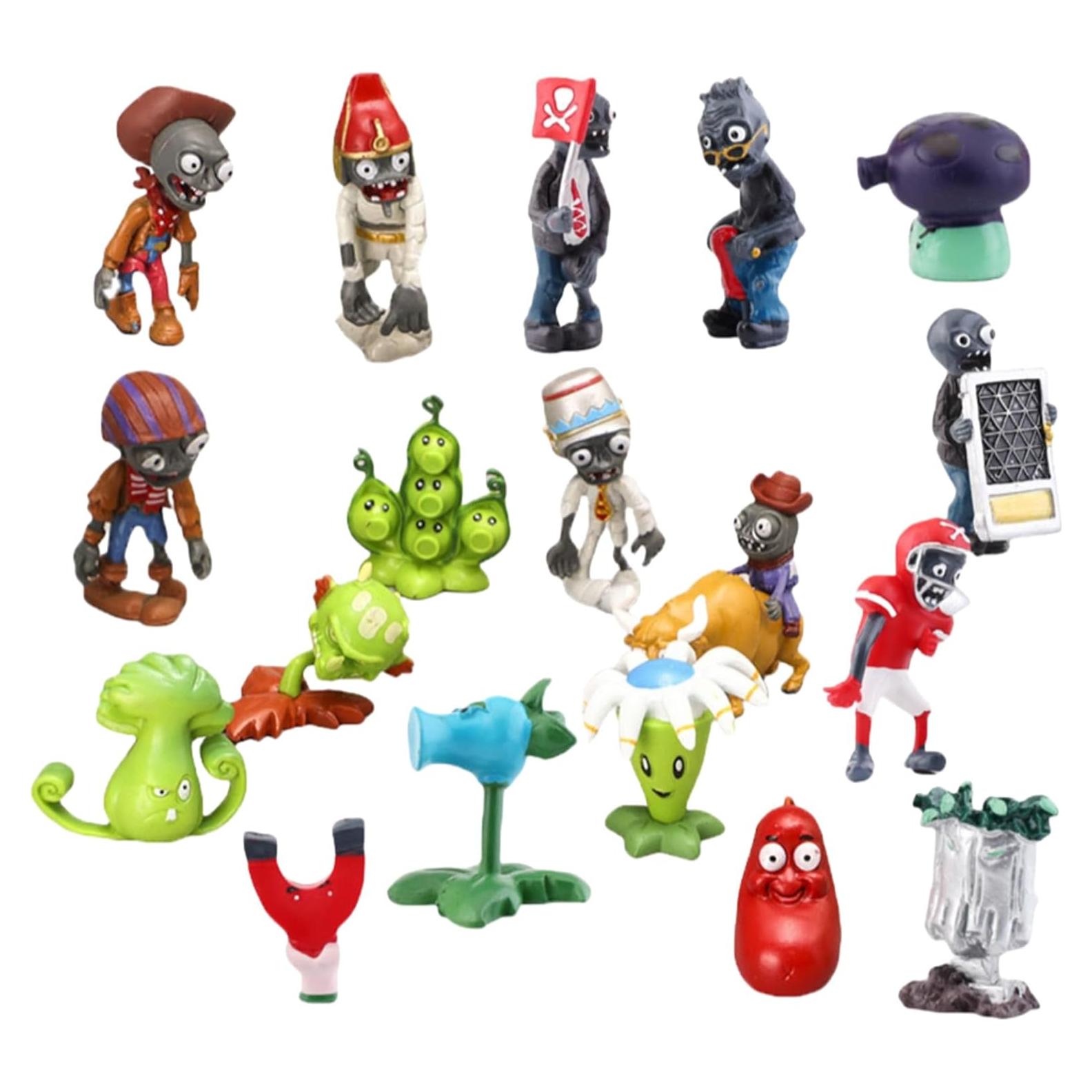 Conjunto de 18 Juguetes de Plantas y Zombies JHESAO PVC