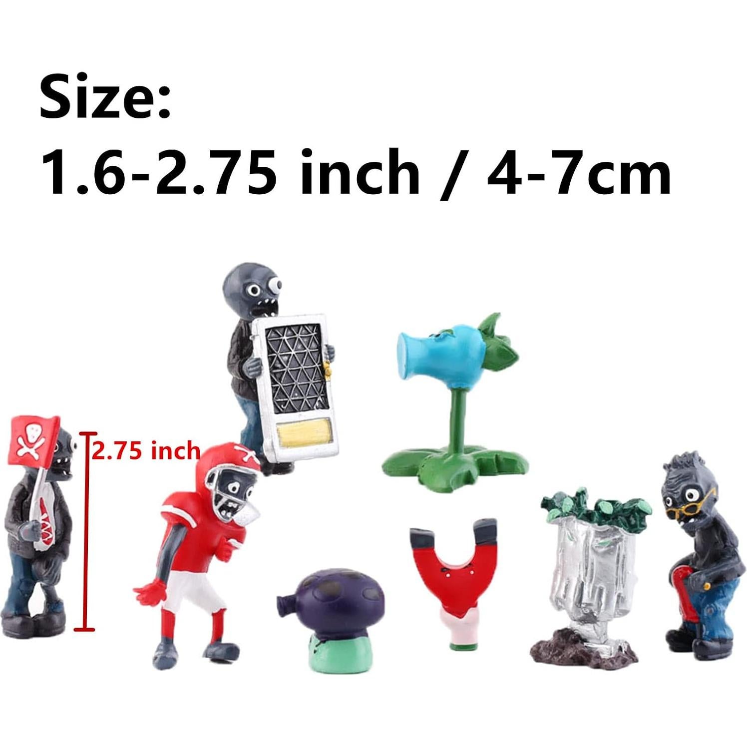 Conjunto de 18 Juguetes de Plantas y Zombies JHESAO PVC