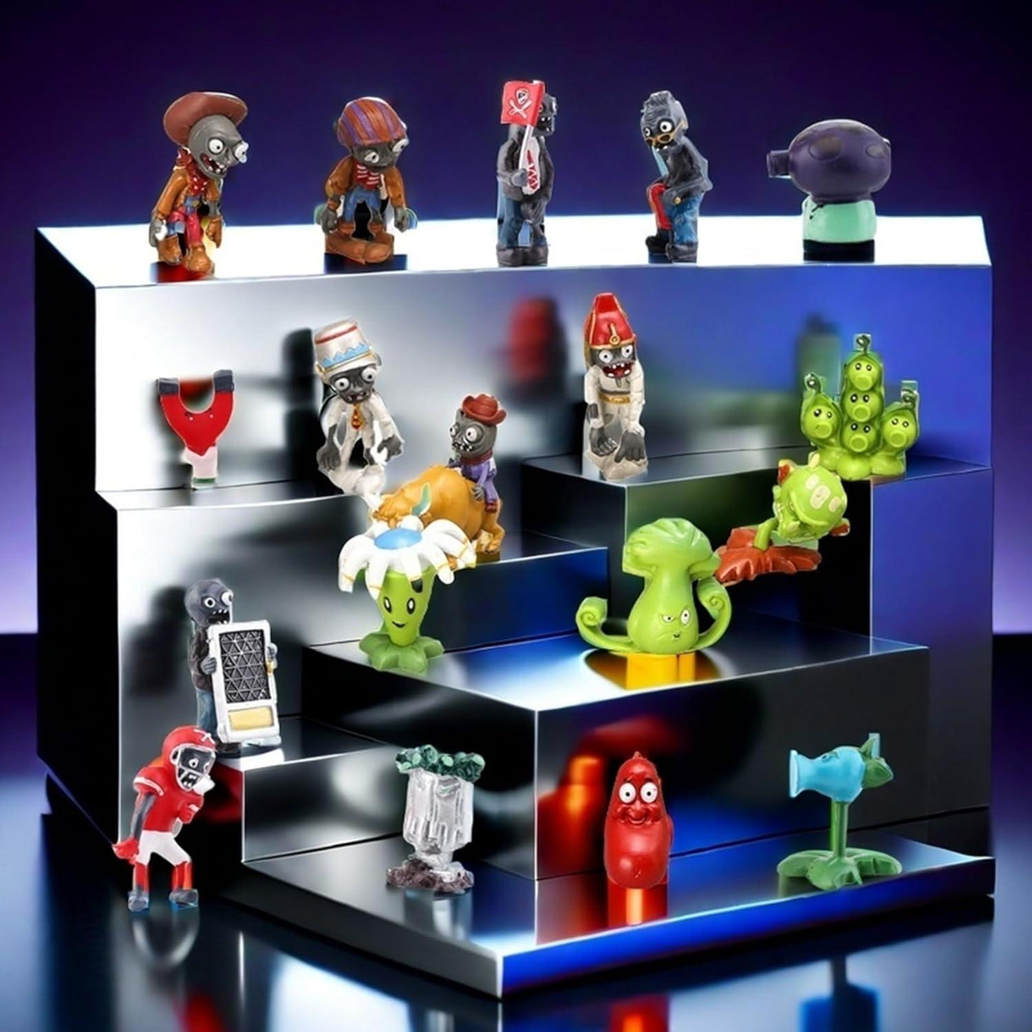 Conjunto de 18 Juguetes de Plantas y Zombies JHESAO PVC