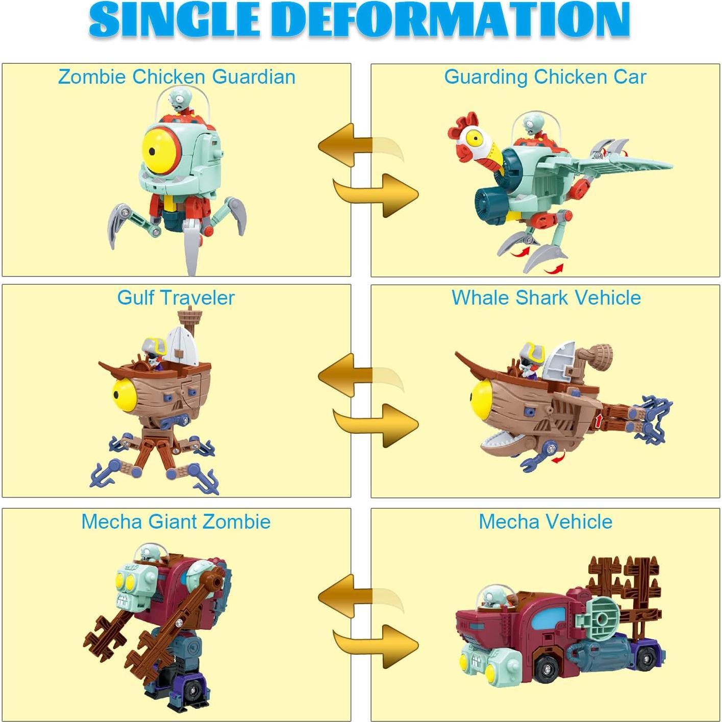 Set de Figuras de Acción Plants vs. Zombies Maikerry 5-en-1