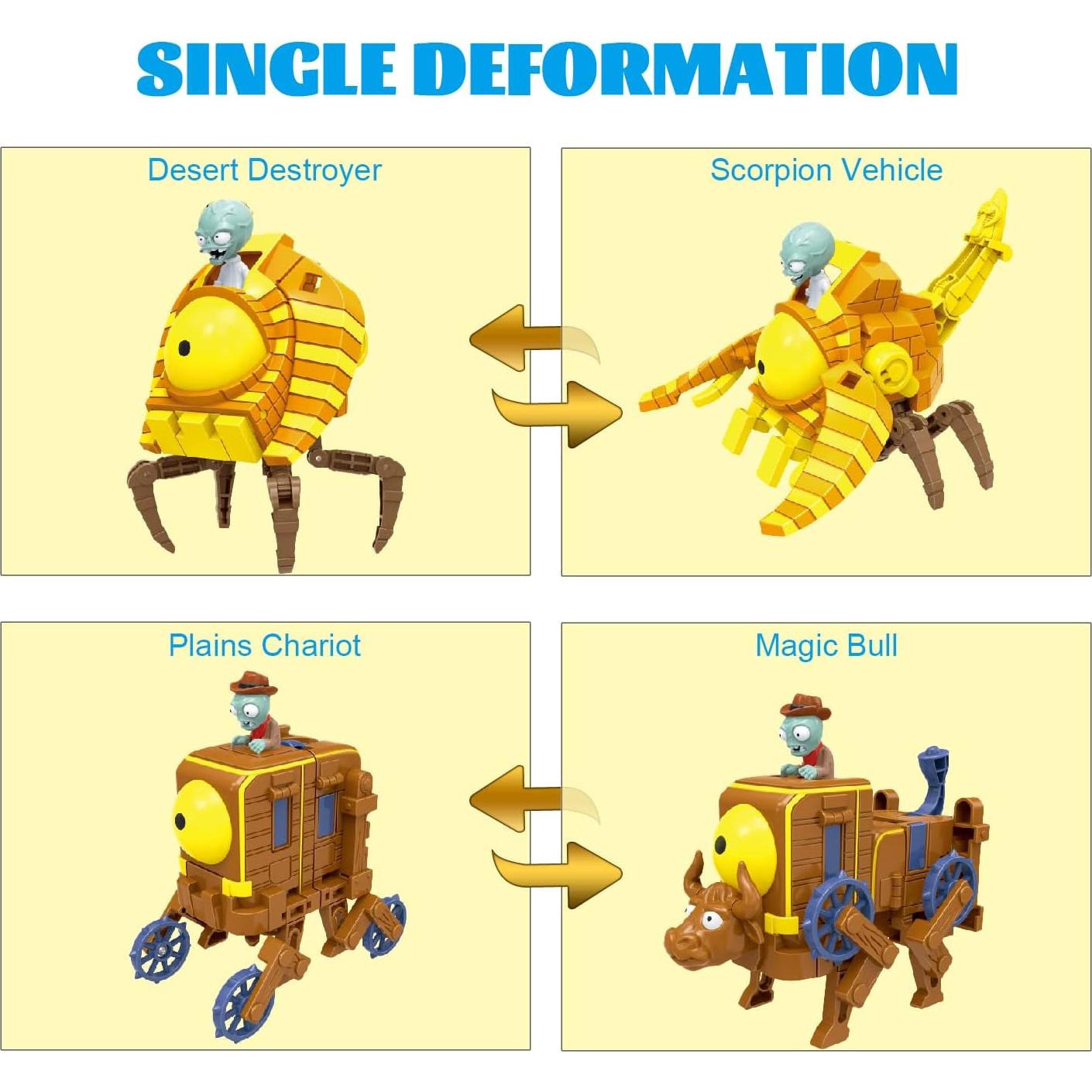 Set de Figuras de Acción Plants vs. Zombies Maikerry 5-en-1