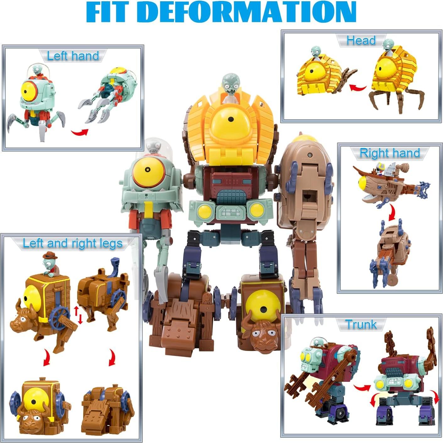 Set de Figuras de Acción Plants vs. Zombies Maikerry 5-en-1