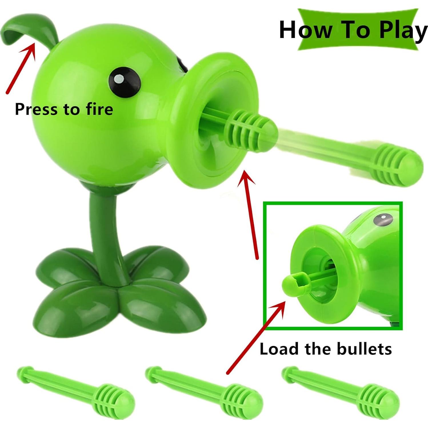 Juguetes de Plantas y Zombies JHESAO 7 PCS Figuras de Acción