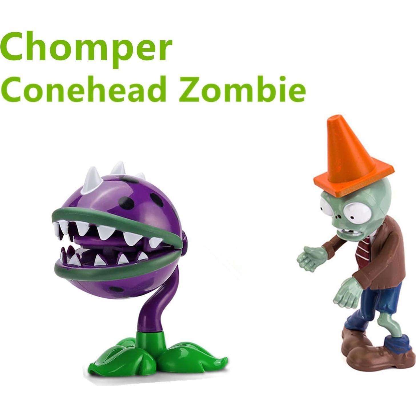Juguetes de Plantas y Zombies JHESAO 2 PCS Chomper y Zombie