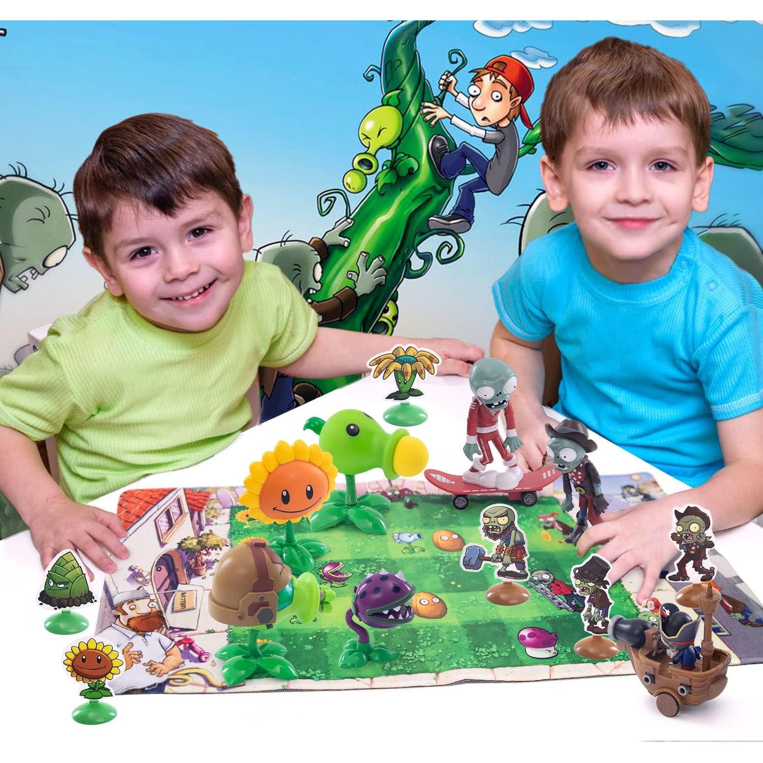 Set de Figuras Plantas vs Zombies Maikerry 7 Piezas PVC