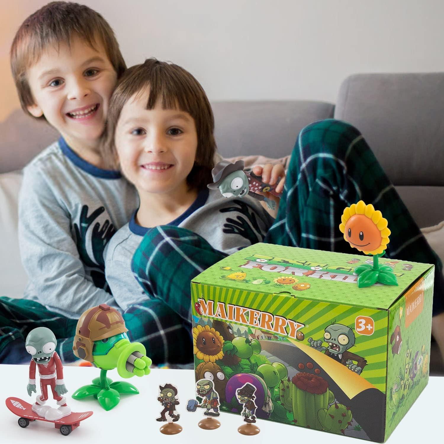 Set de Figuras Plantas vs Zombies Maikerry 7 Piezas PVC