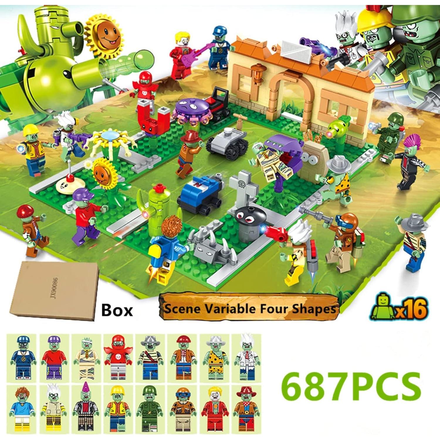 Juguete de Construcción Plantas y Zombies 687PCS Set PVZ