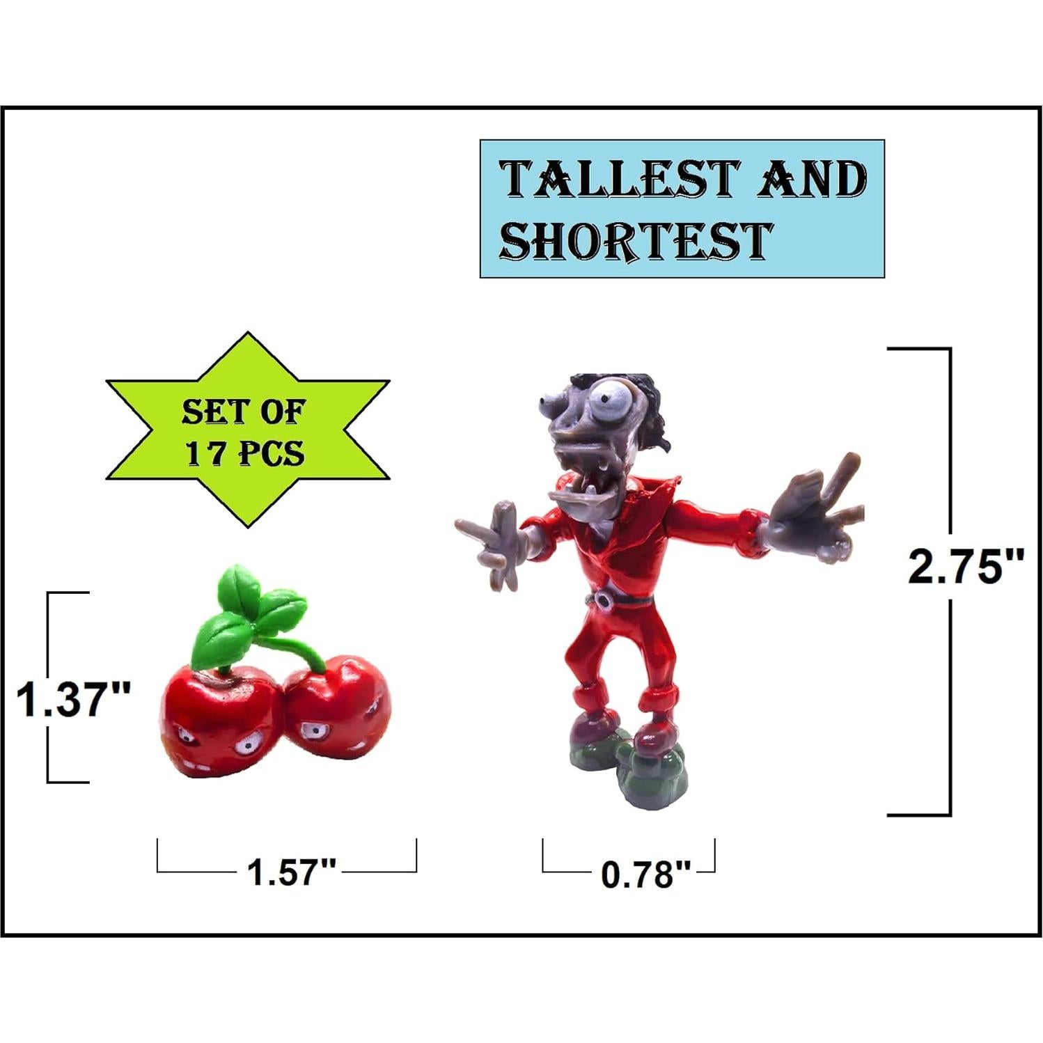 Set de 17 Figuras Decorativas Zombies Toysvill 4-6 cm