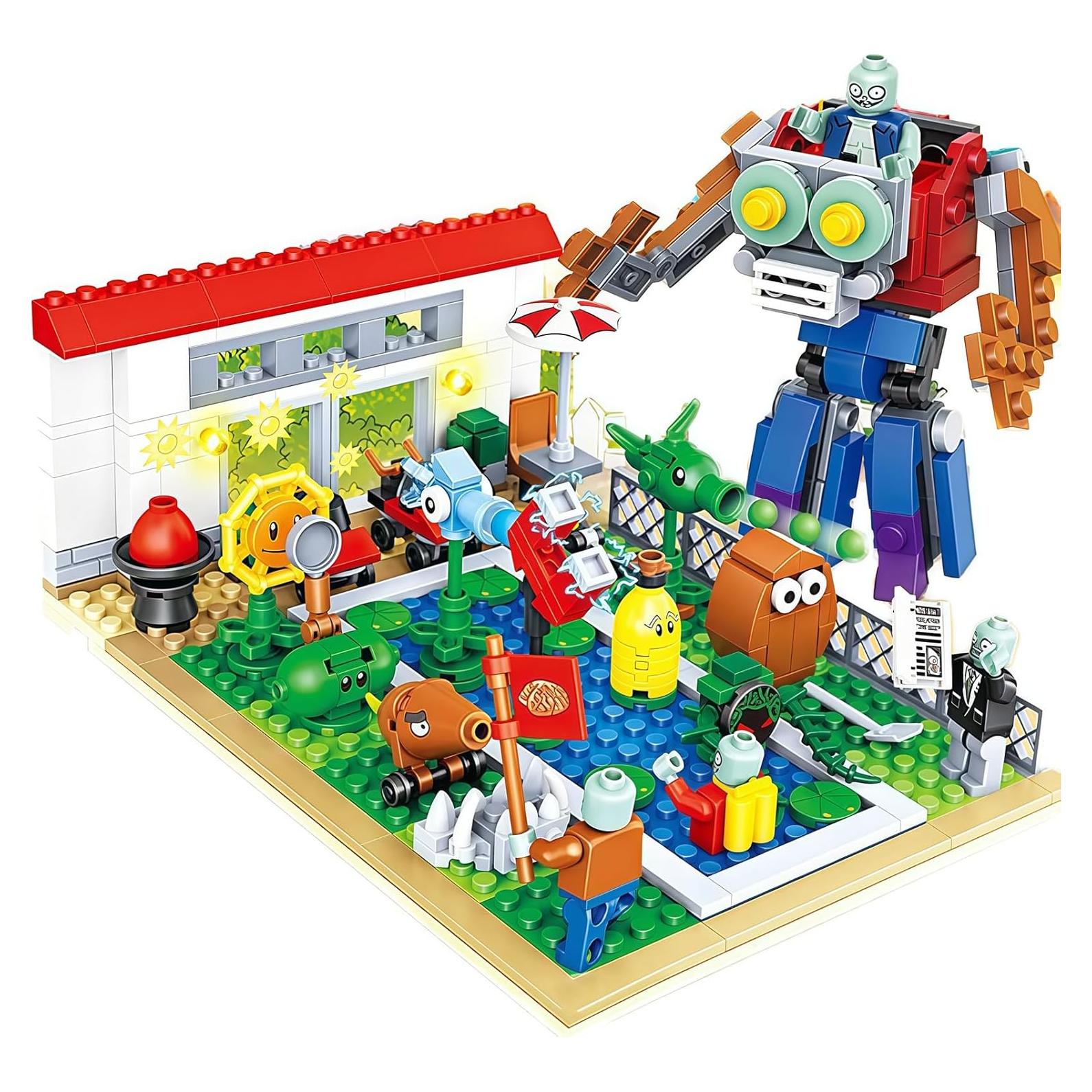 Juguetes de Plantas y Zombies JHESAO 418 PCS Figuras de Acción