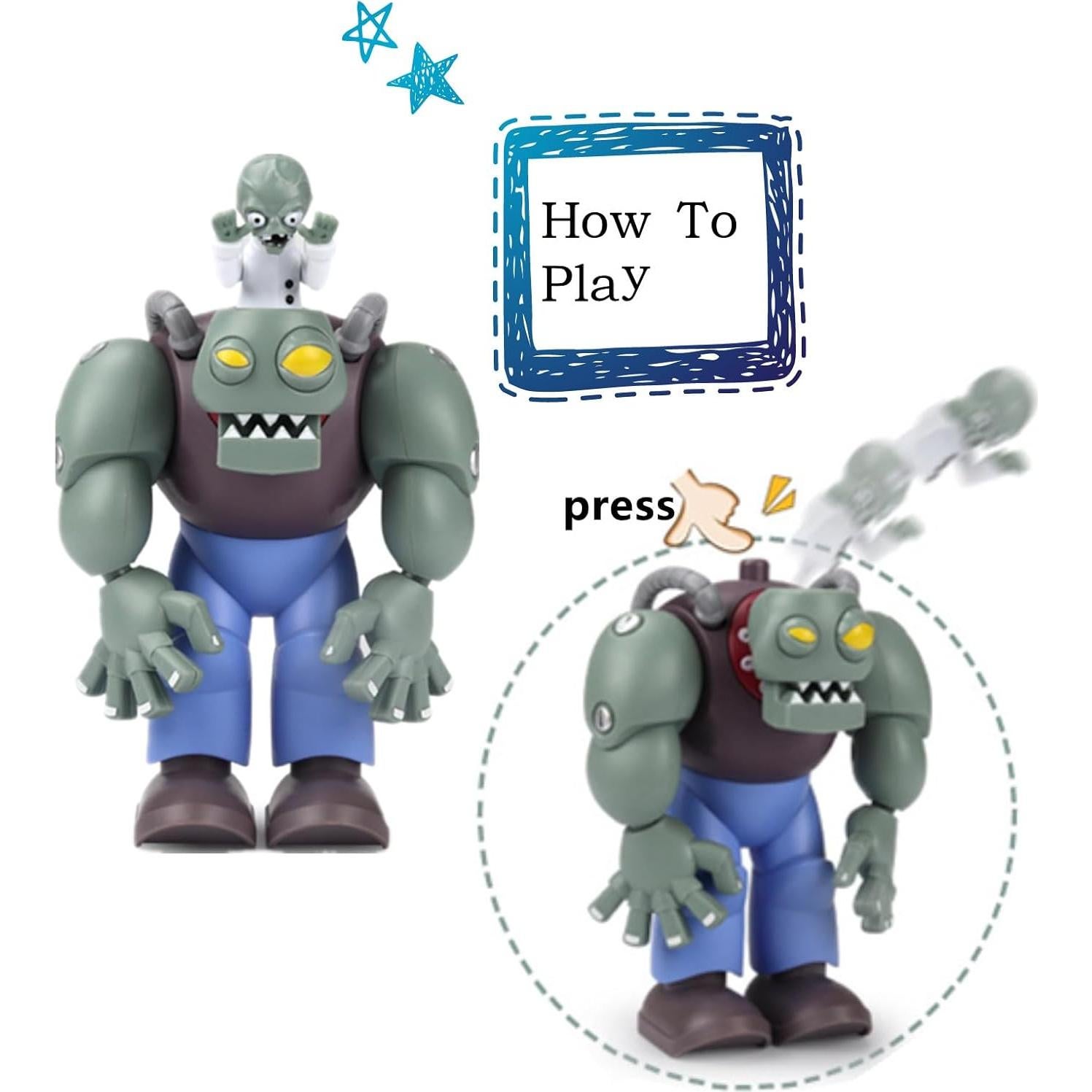 Juguetes de Plantas y Zombies JHESAO 22PCS PVC Acción