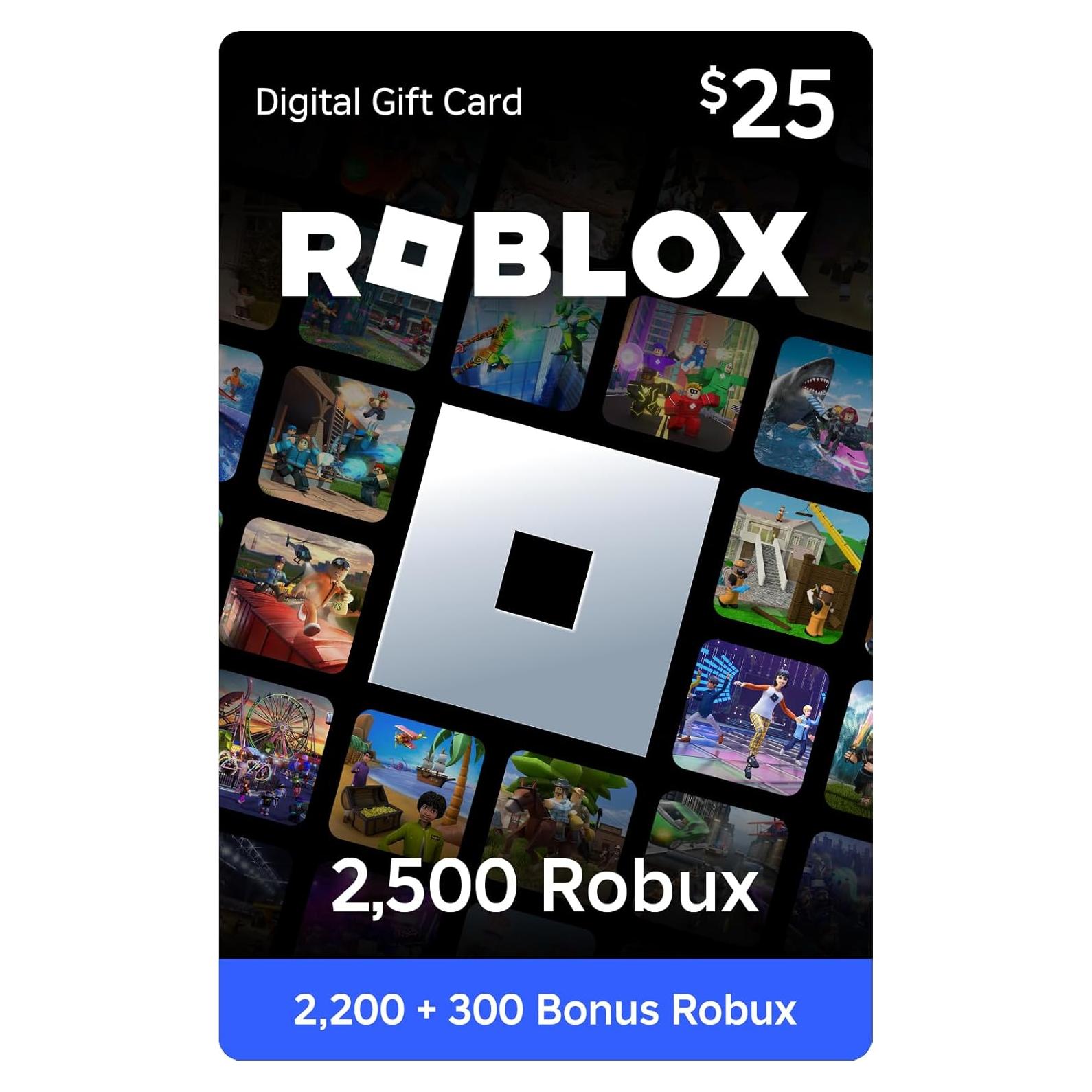 Tarjeta de Regalo Digital Roblox 2500 Robux + Artículo Exclusivo