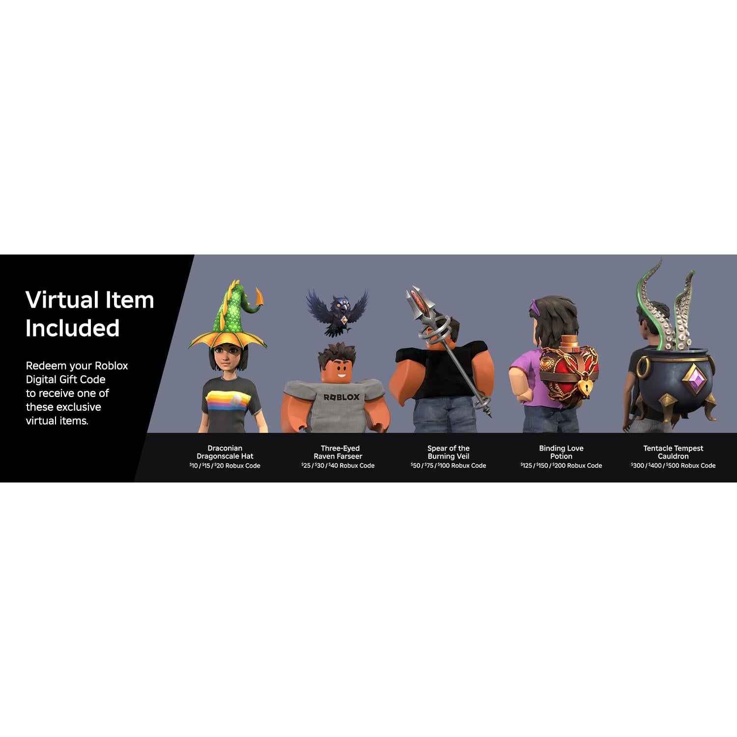 Tarjeta de Regalo Digital Roblox 2500 Robux + Artículo Exclusivo