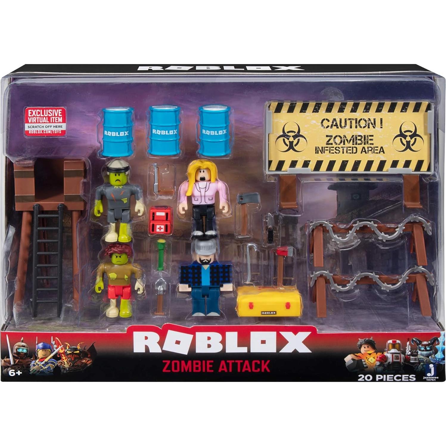 Juego de Acción Roblox - Colección Zombis con 4 Figuras