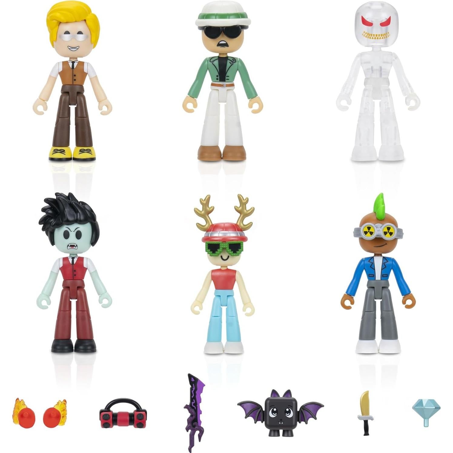 MM2 Paquete de Poderes Jazwares - 6 Figuras 6.99 cm + Accesorios