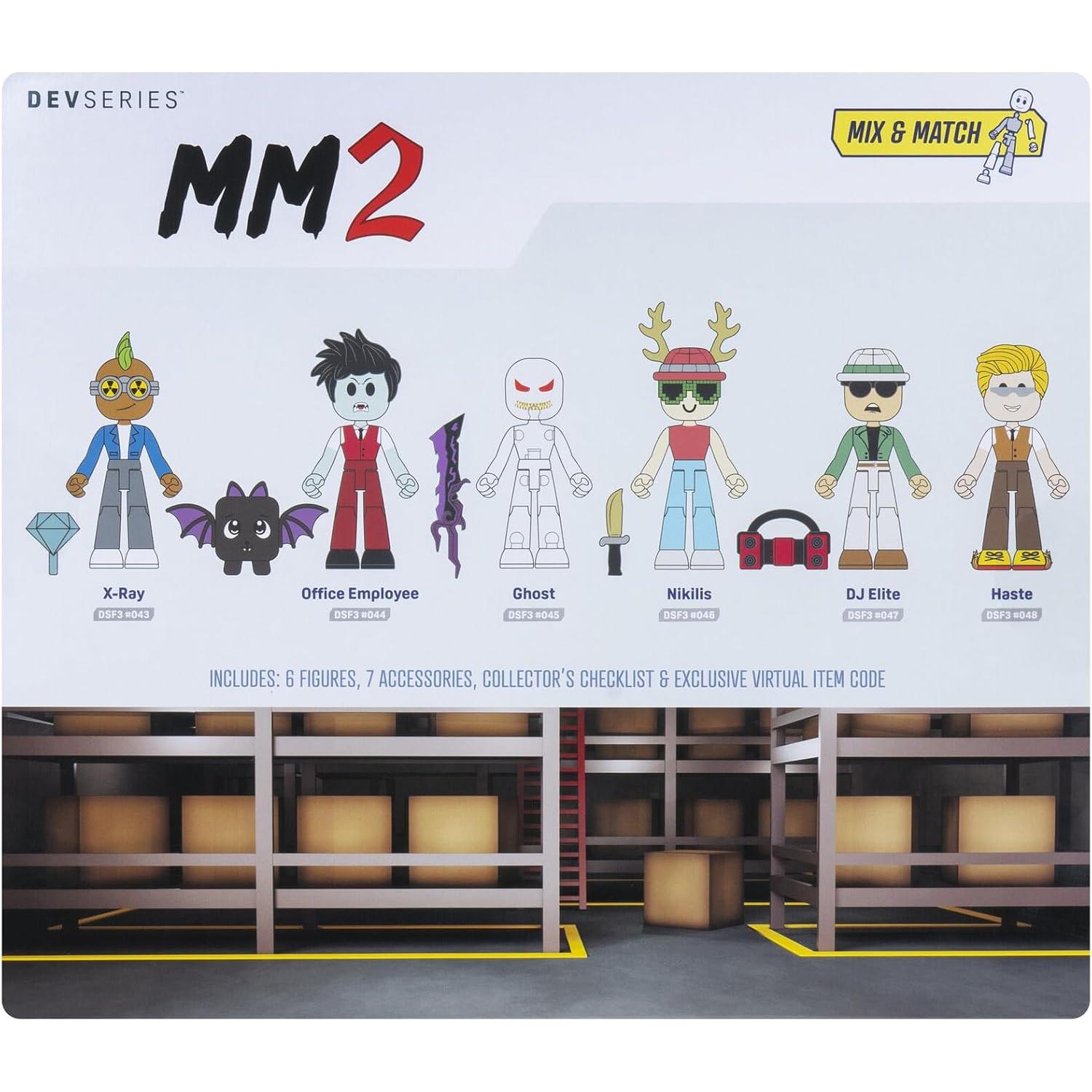 MM2 Paquete de Poderes Jazwares - 6 Figuras 6.99 cm + Accesorios