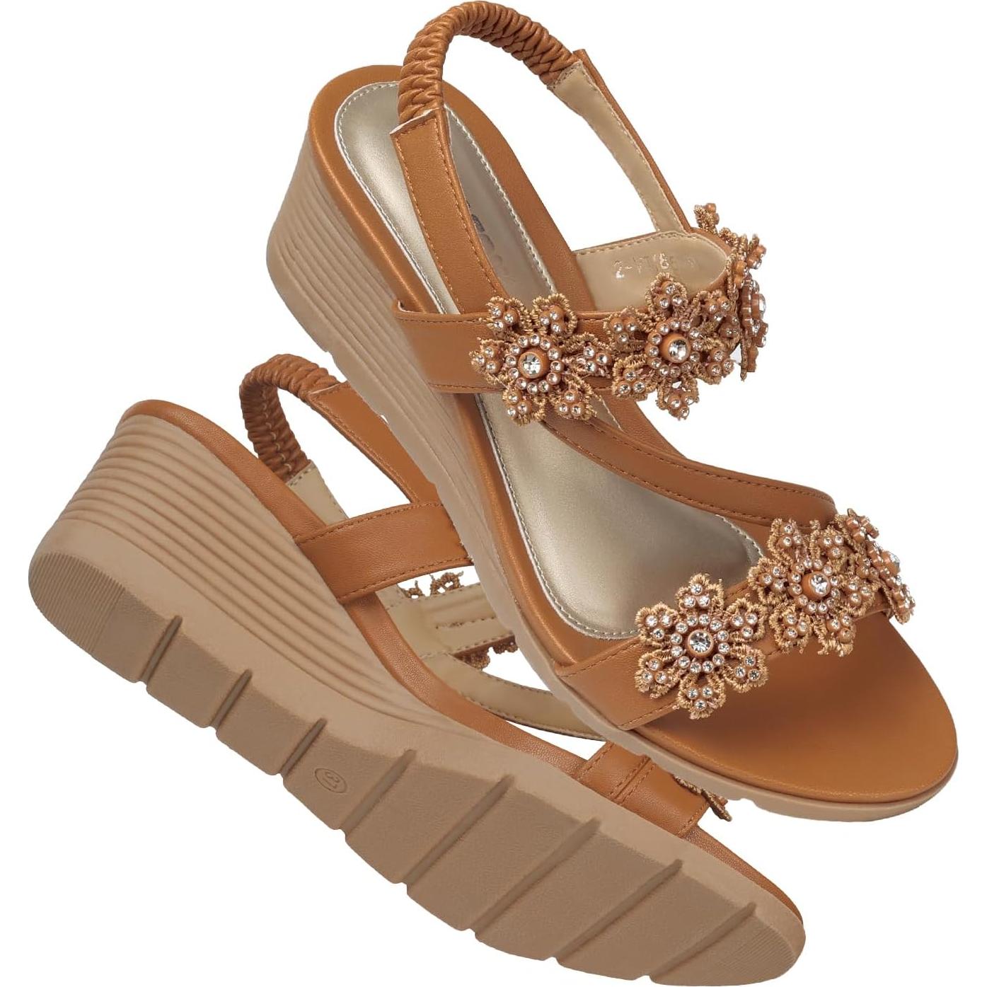 Sandalias Wedge TEMOFON para Mujeres Elegantes - Verano 2025