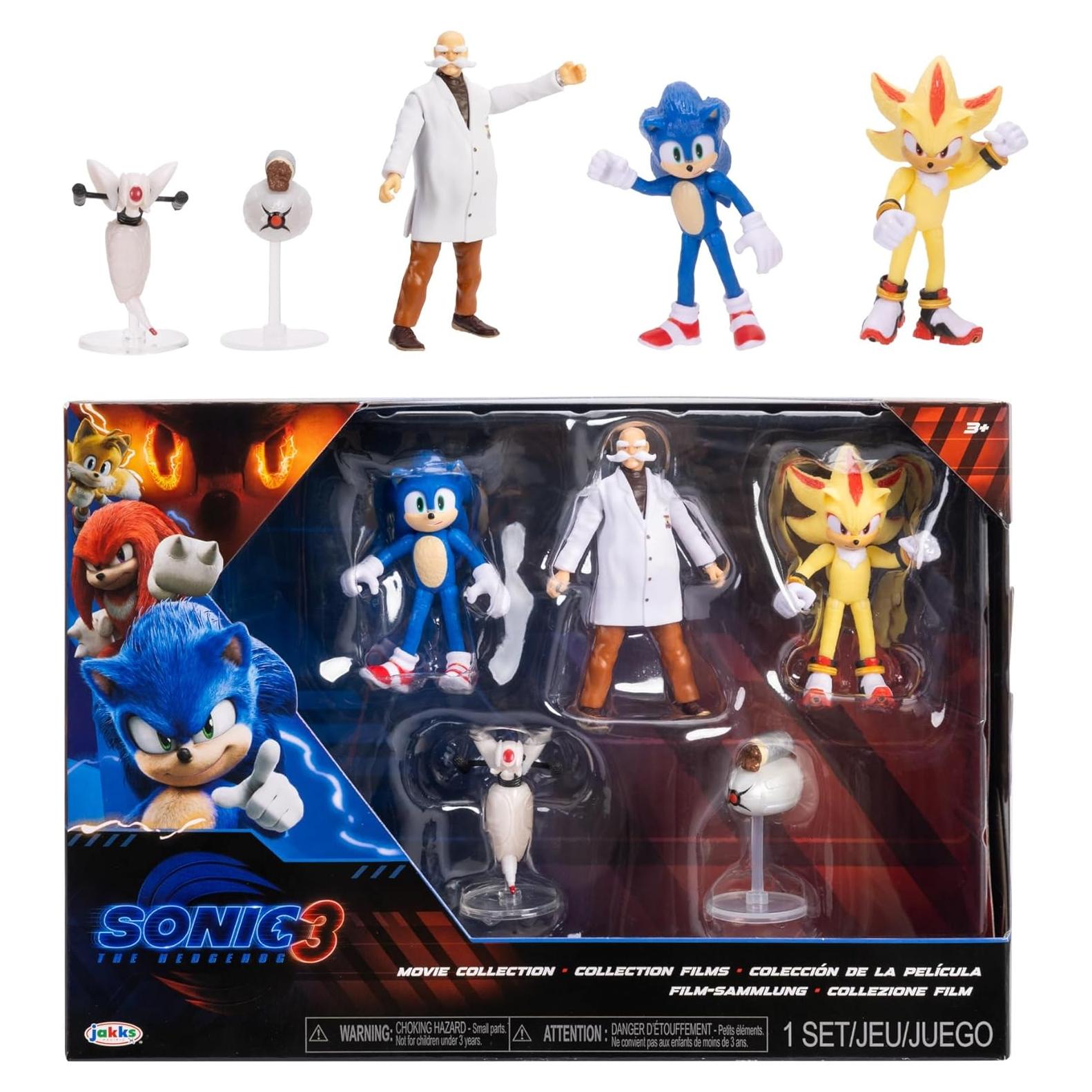 Figuras de Acción Sonic 3 Jakks Pacific - Paquete Coleccionista