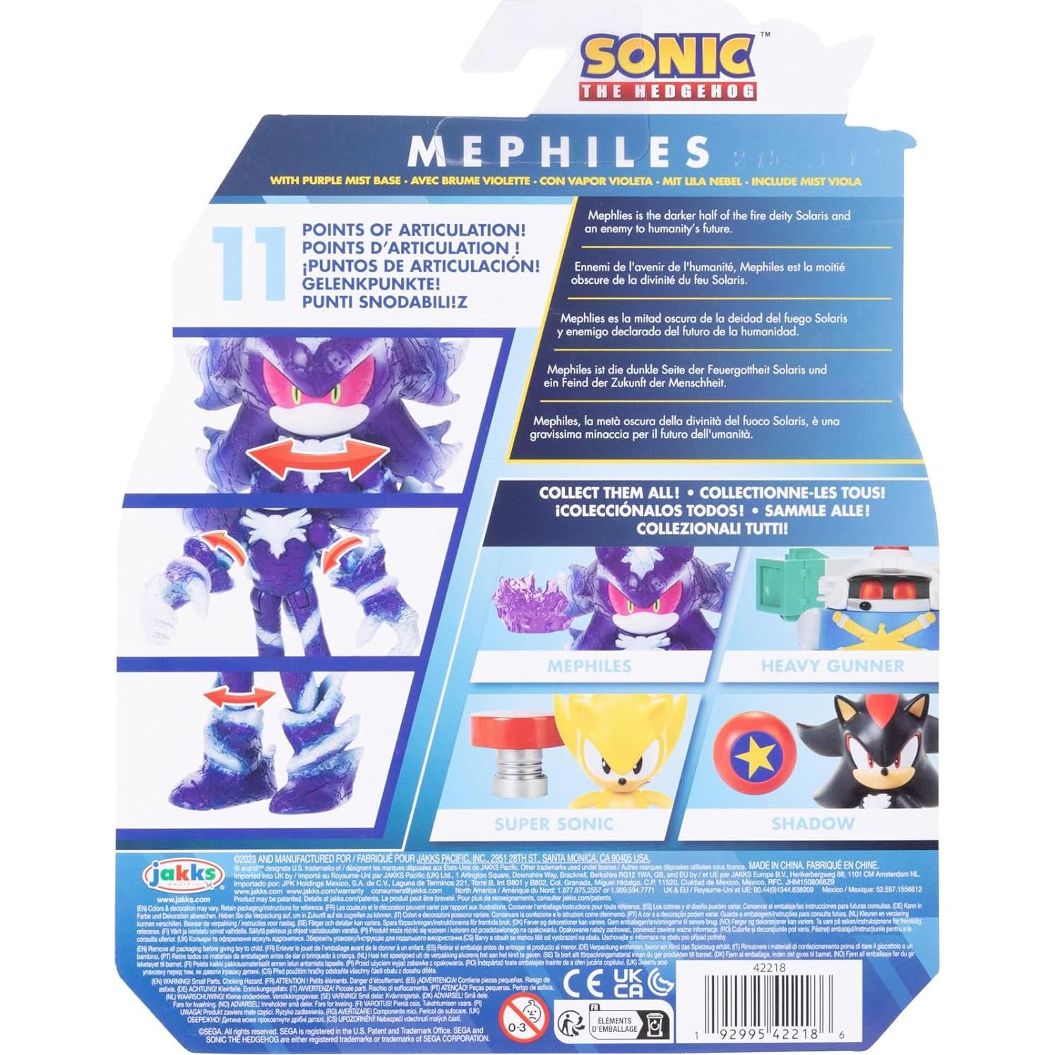 Figura de acción Mephiles the Dark 10 cm Jakks Pacific con base