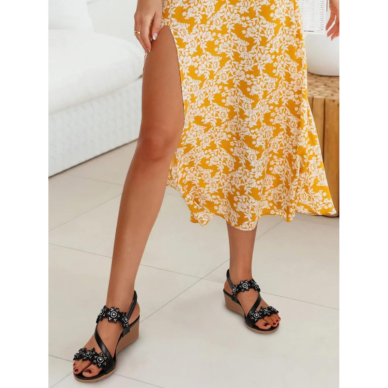 Sandalias de Cuña TEMOFON para Mujer - Verano Elegantes