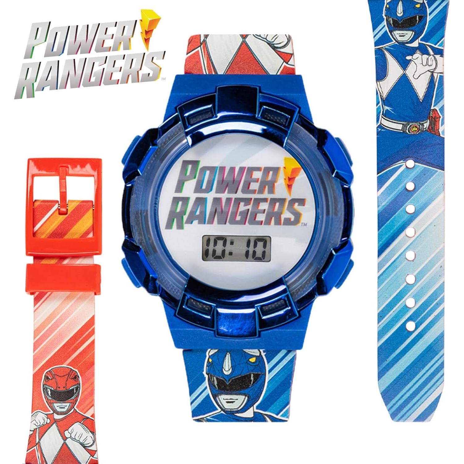 Reloj de Niños Power Rangers con Bisel Iluminado y Pantalla LCD