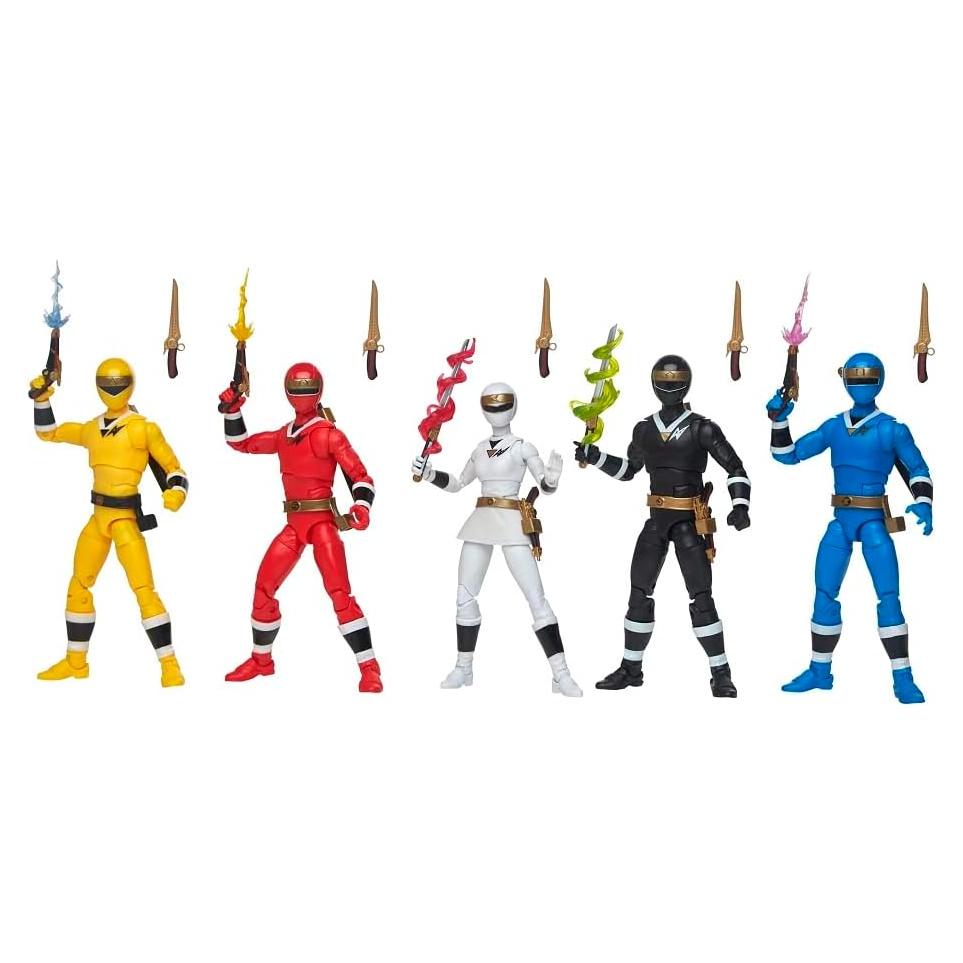 Figuras de Acción Power Rangers Lightning 5 Piezas 15 cm