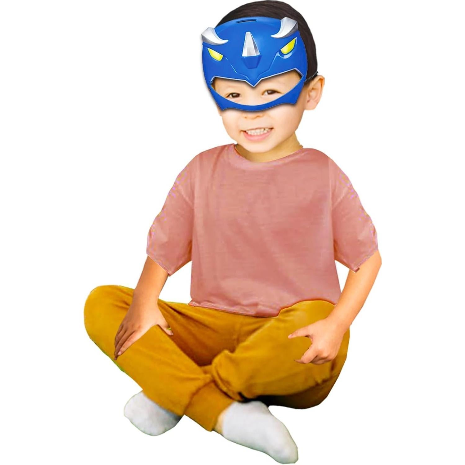 Conjunto de 2 Máscaras Power Rangers Rojo y Azul - Disfraz Niños