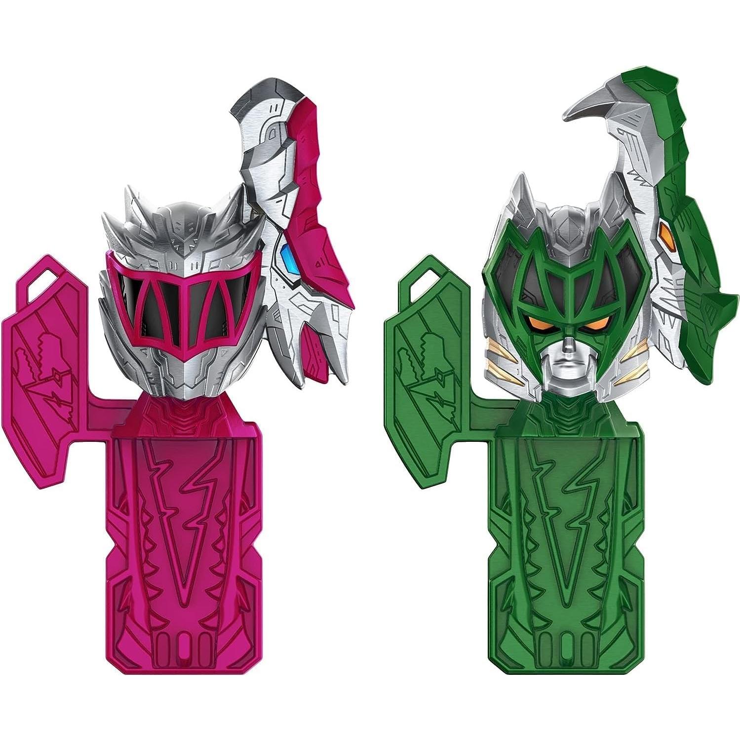 Power Rangers Dino Fury Martillo Ankylo y Garra Tigre Verde - Juguetes Hasbro para Niños 4+