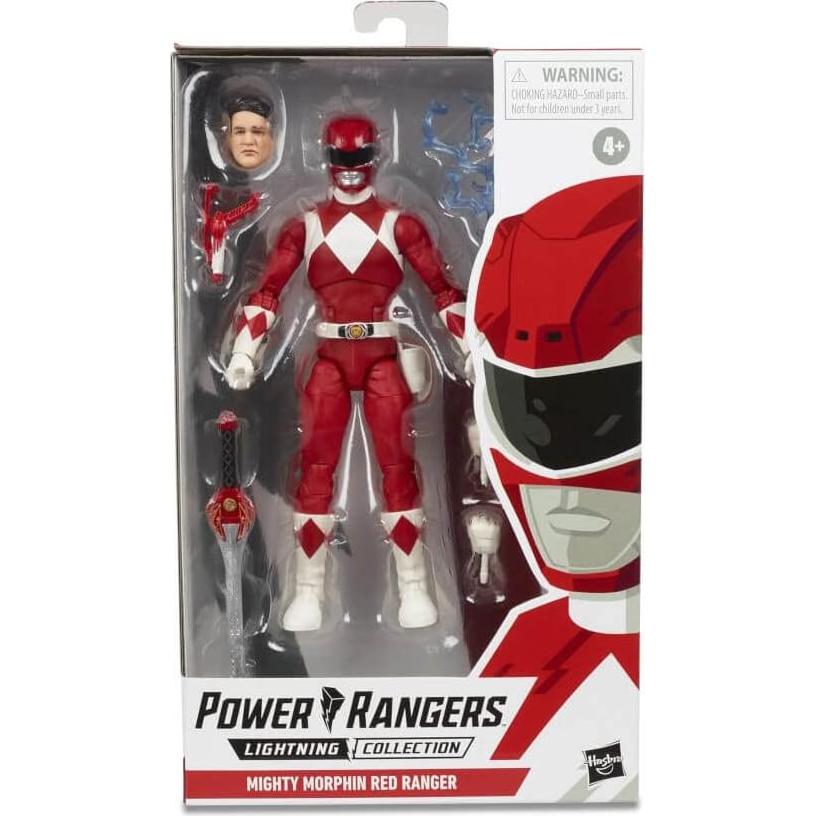 Figura de acción coleccionable Hasbro Mighty Morphin Red Ranger 15 cm