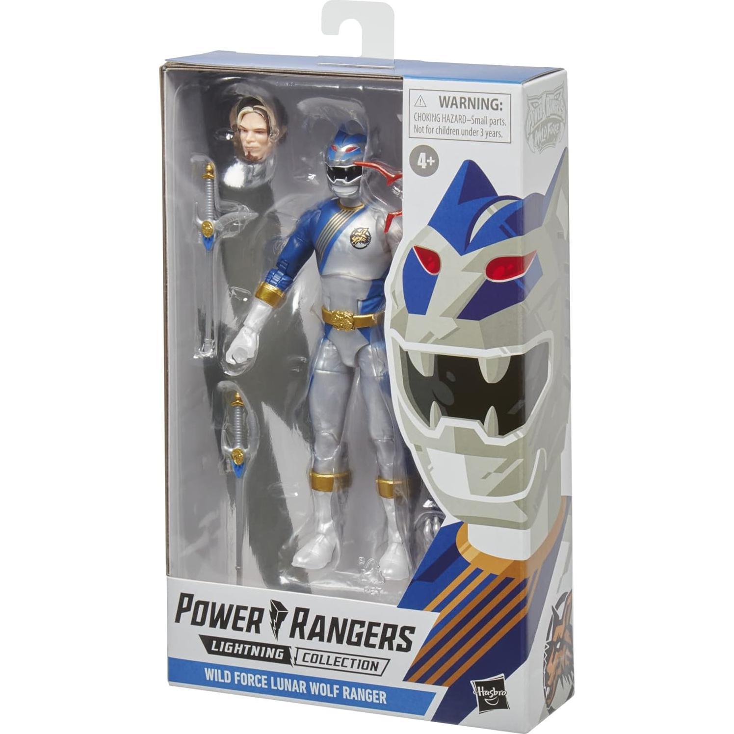 Figura de acción Power Rangers Hasbro Wild Force Lunar Wolf 15 cm