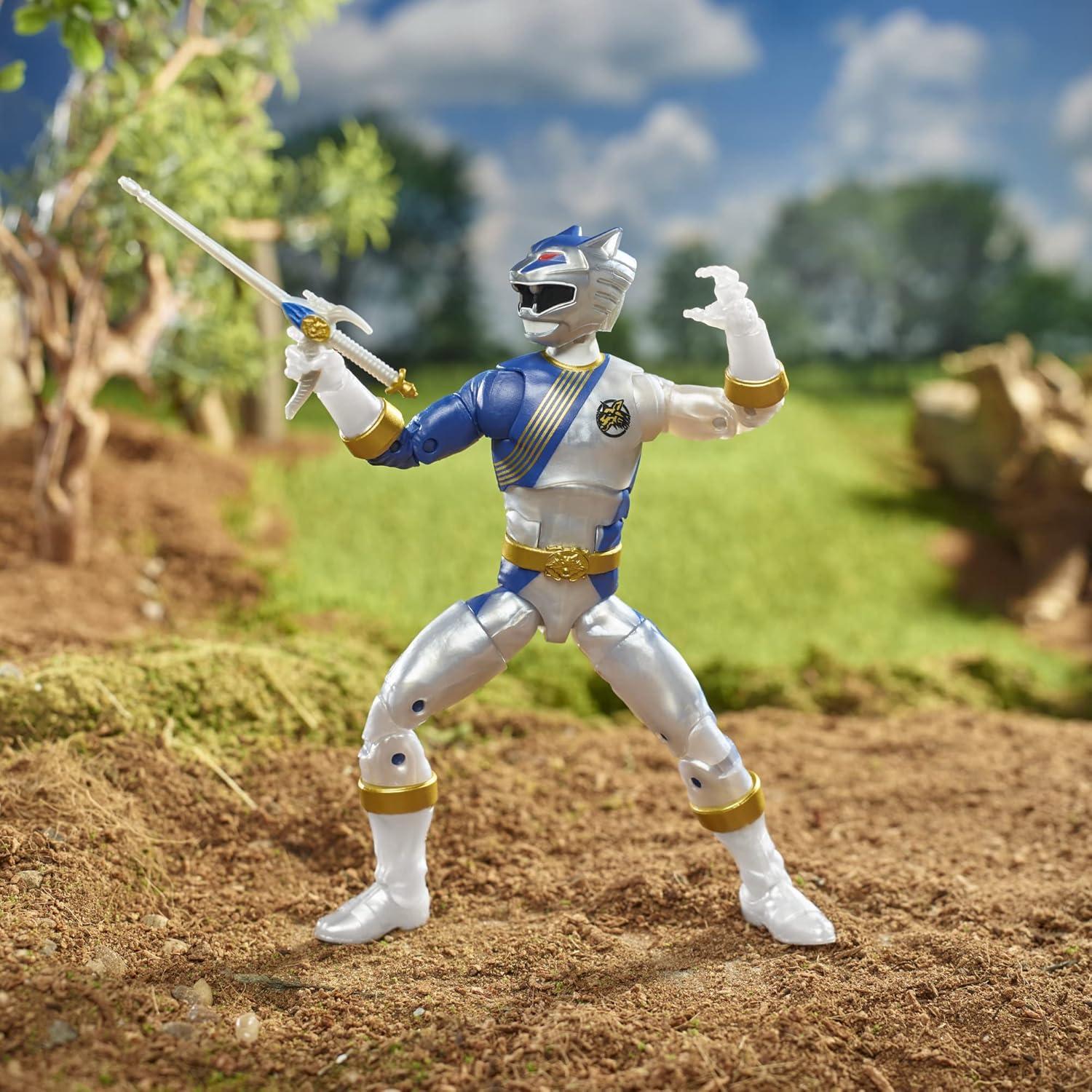 Figura de acción Power Rangers Hasbro Wild Force Lunar Wolf 15 cm