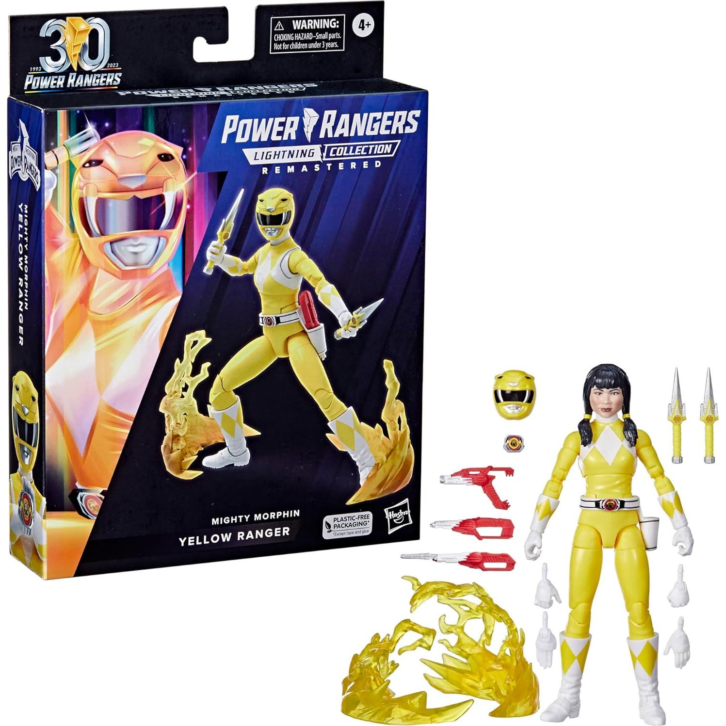 Figura de Acción Power Rangers Lightning Ranger Amarillo 15 cm