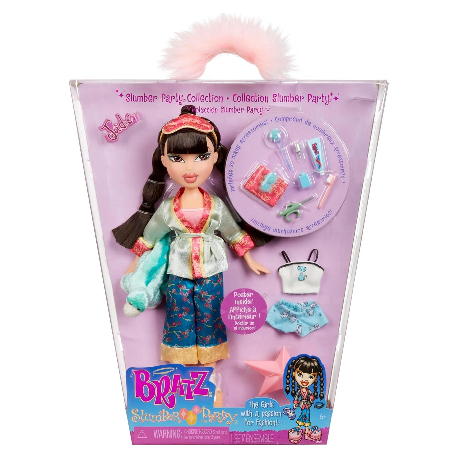 Muñeca Bratz Jade Fiesta de Sueños con 2 Pijamas y Accesorios