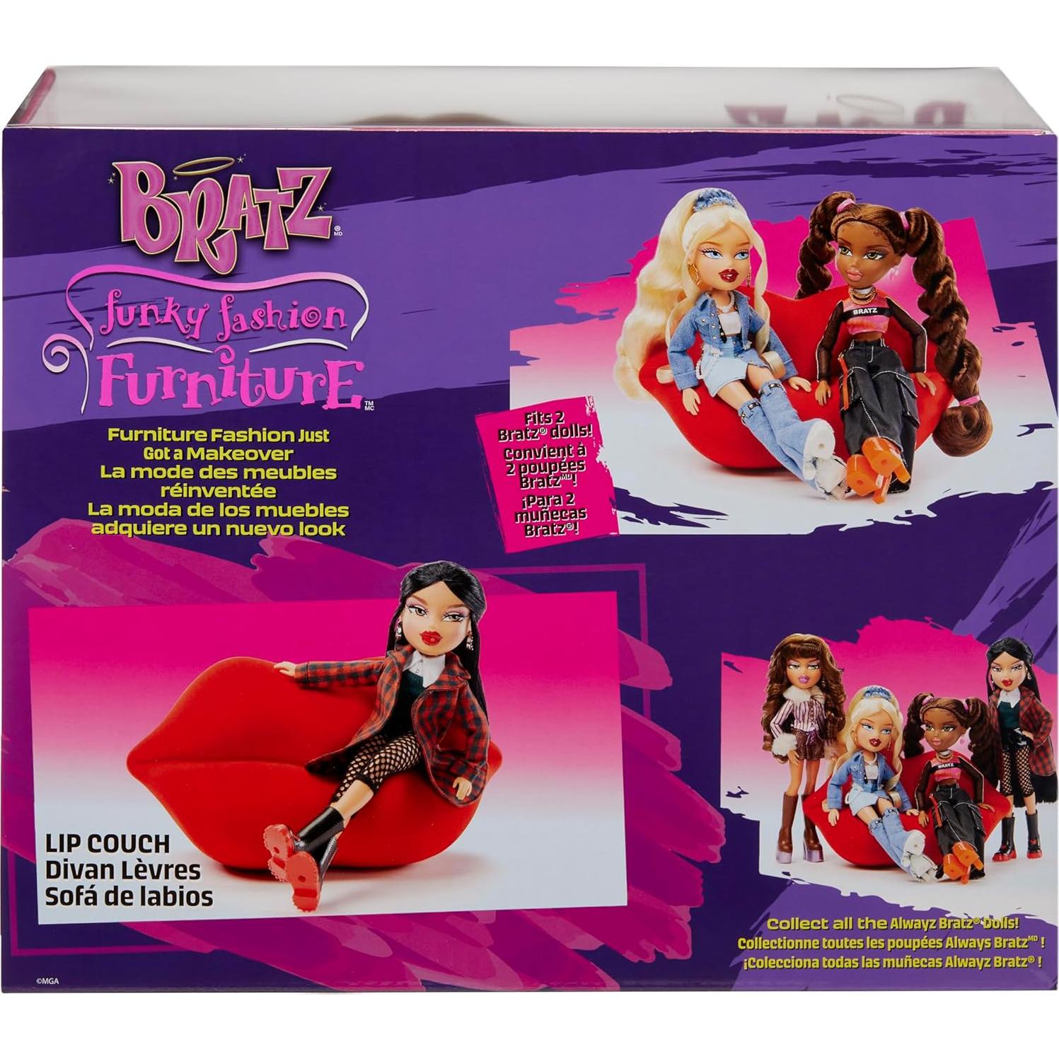 Sofá Labio Bratz para Muñecas - Muebles de Moda Funky