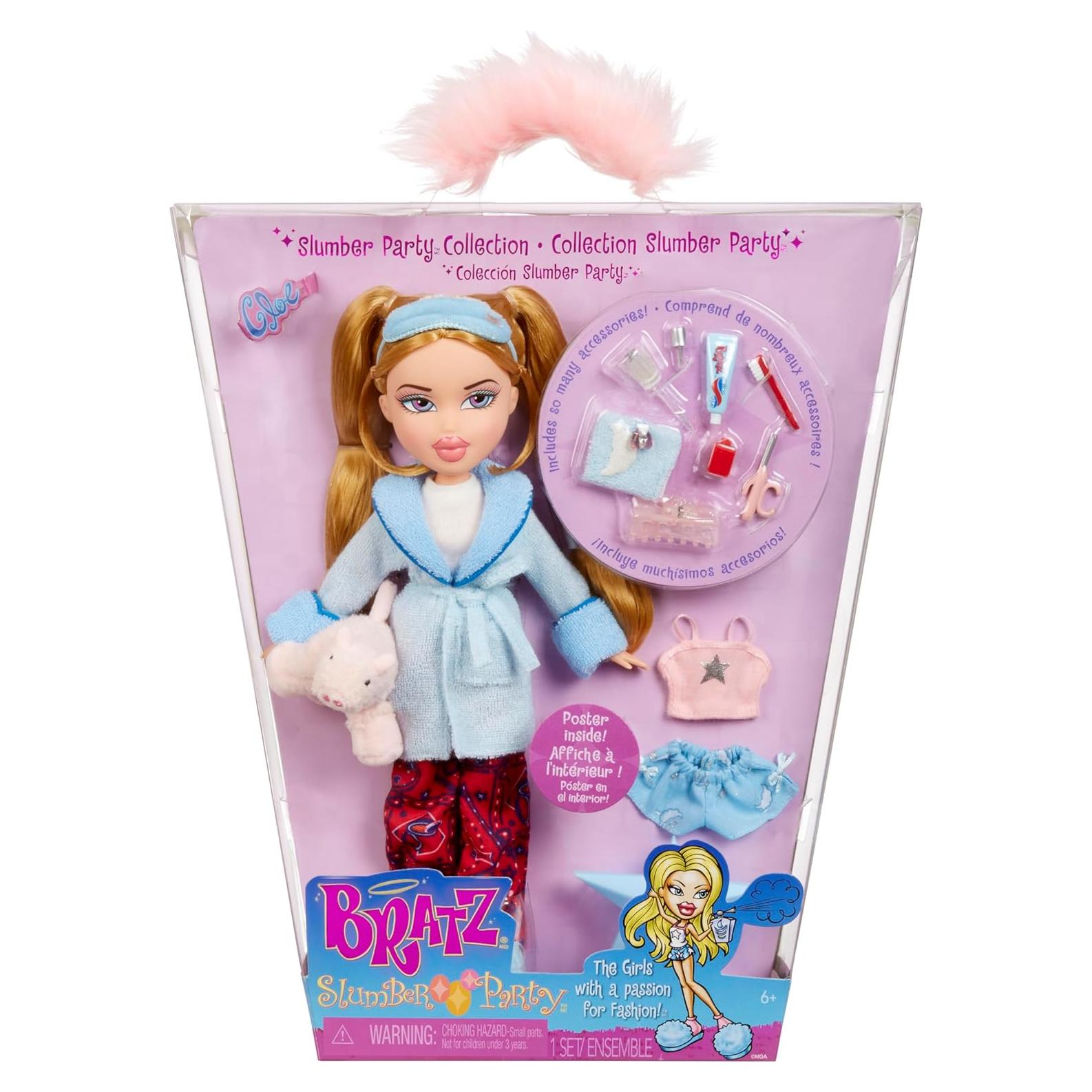 Muñeca Bratz Cloe Fiesta de Sueños con 2 Pijamas y Accesorios