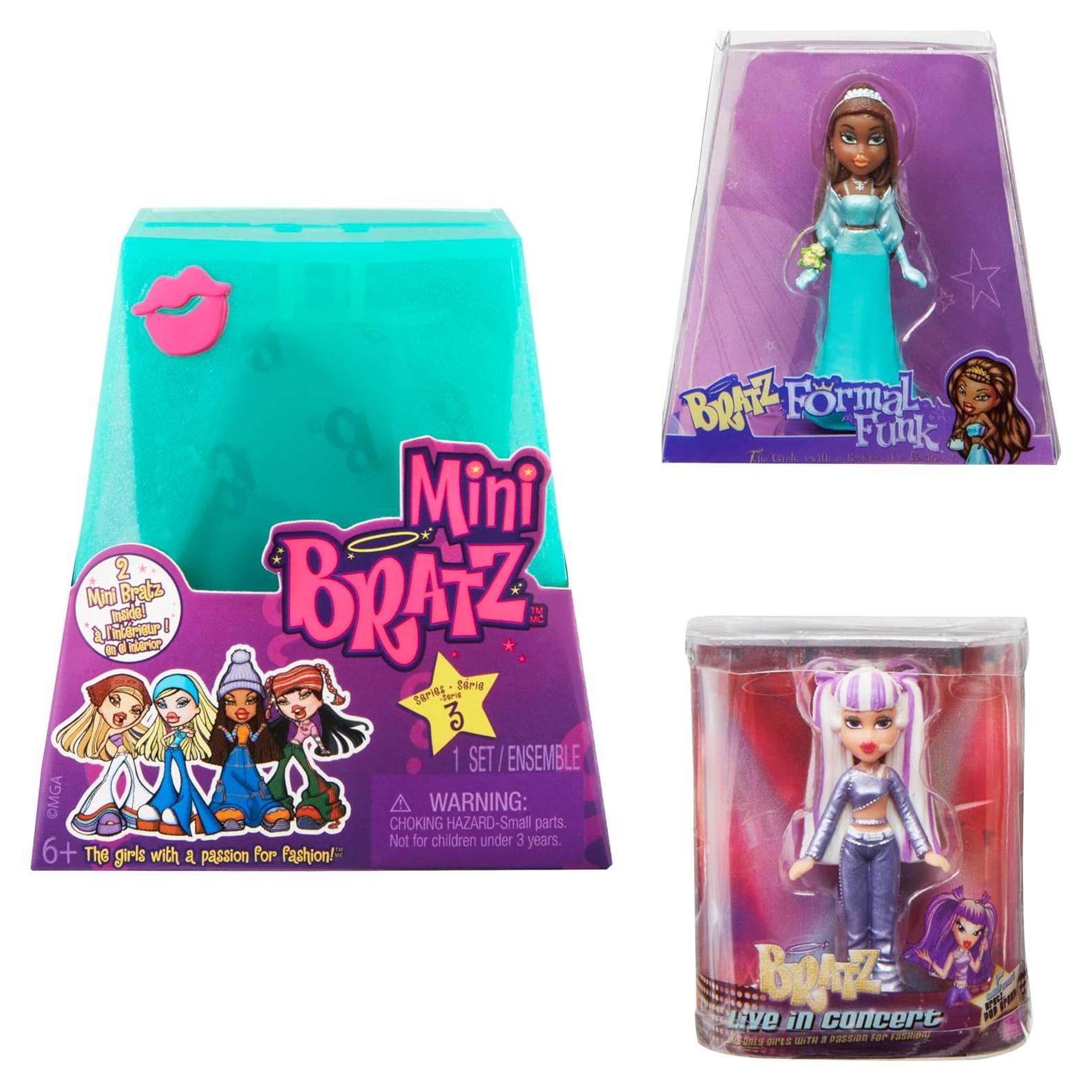 Figuras Coleccionables Mini Bratz Serie 3 - 2 Minis por Paquete