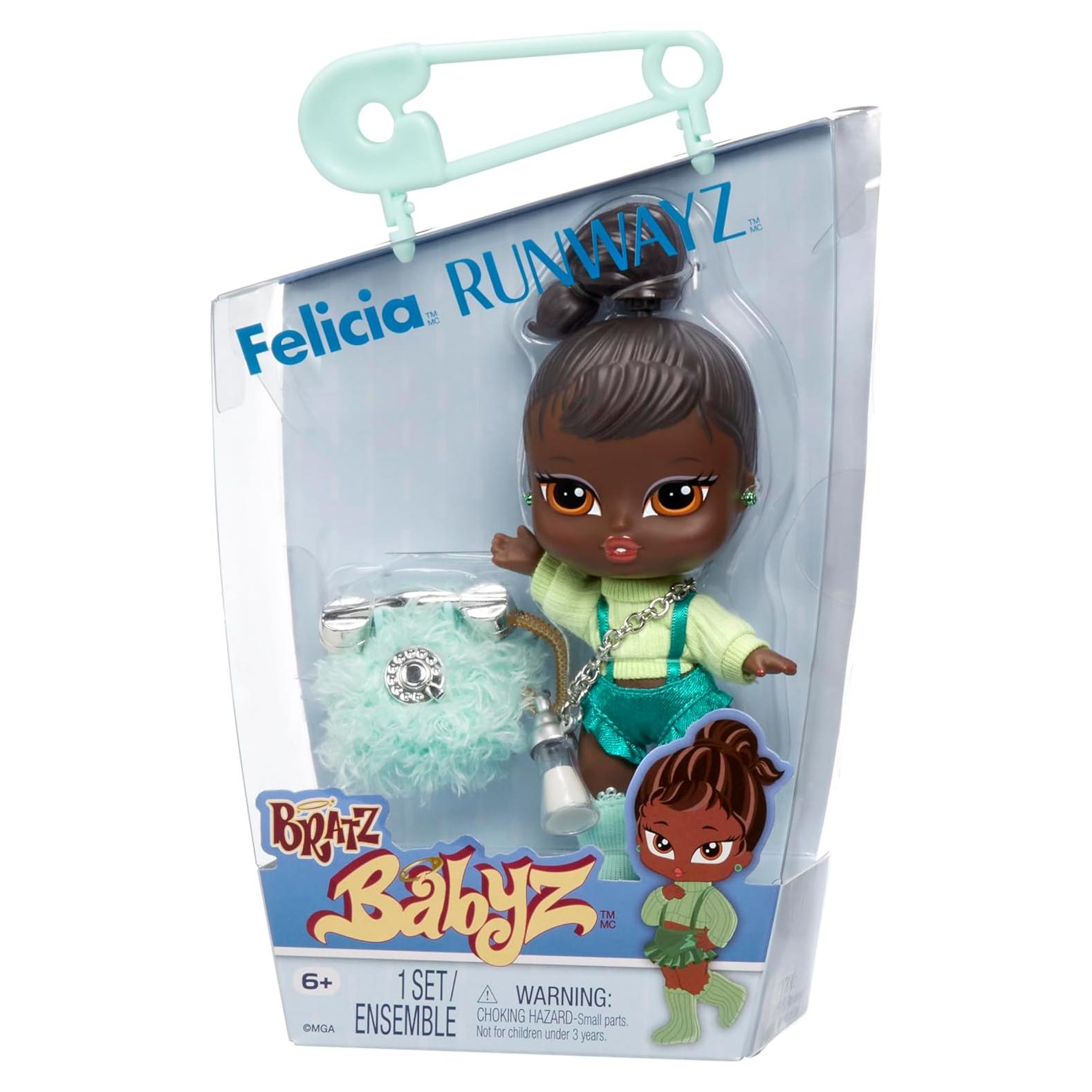 Muñeca Bratz Babyz Runwayz Felicia con Atuendo y Accesorios