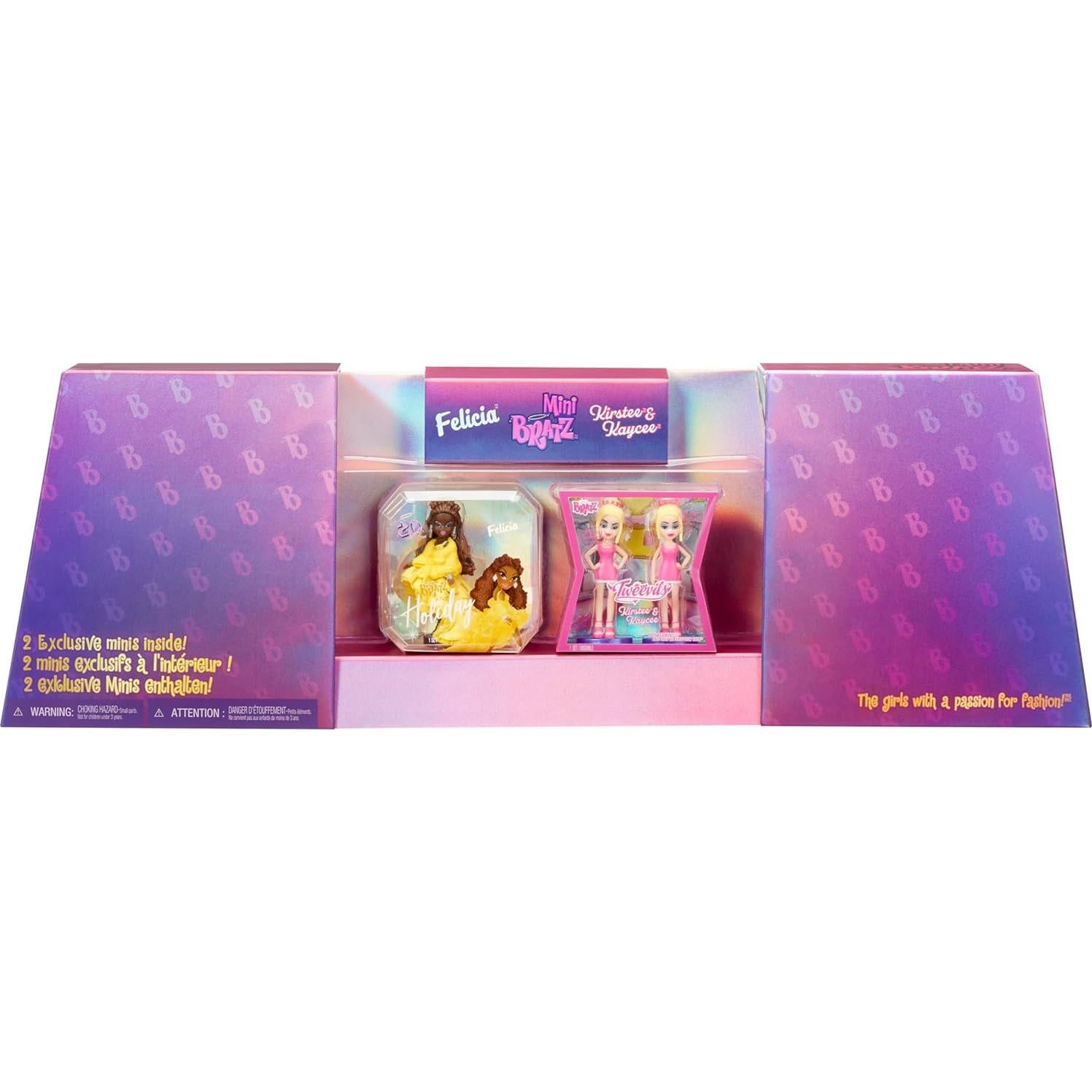Mini Bratz 2-Pack Edición Limitada Holiday Felicia y Tweevils