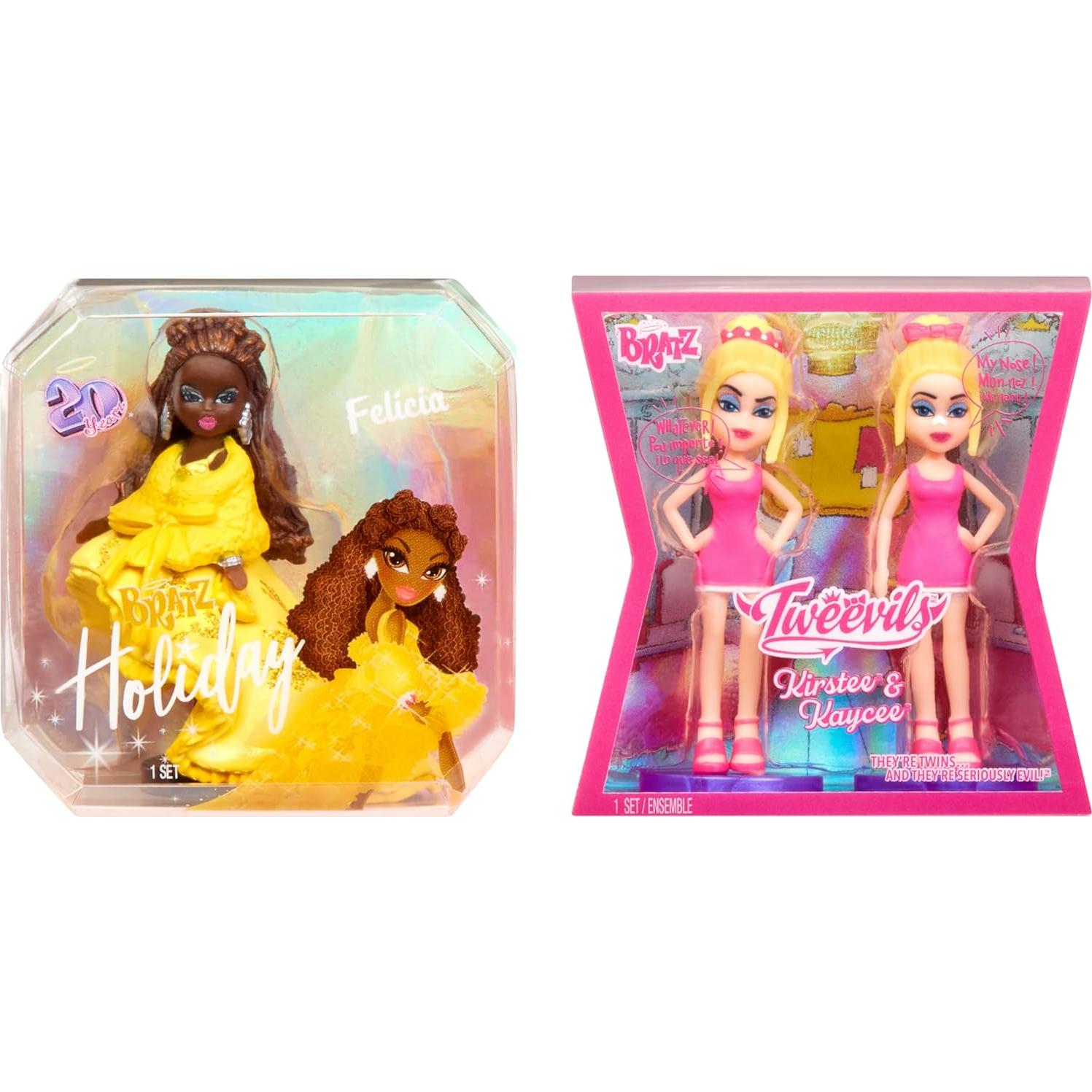 Mini Bratz 2-Pack Edición Limitada Holiday Felicia y Tweevils