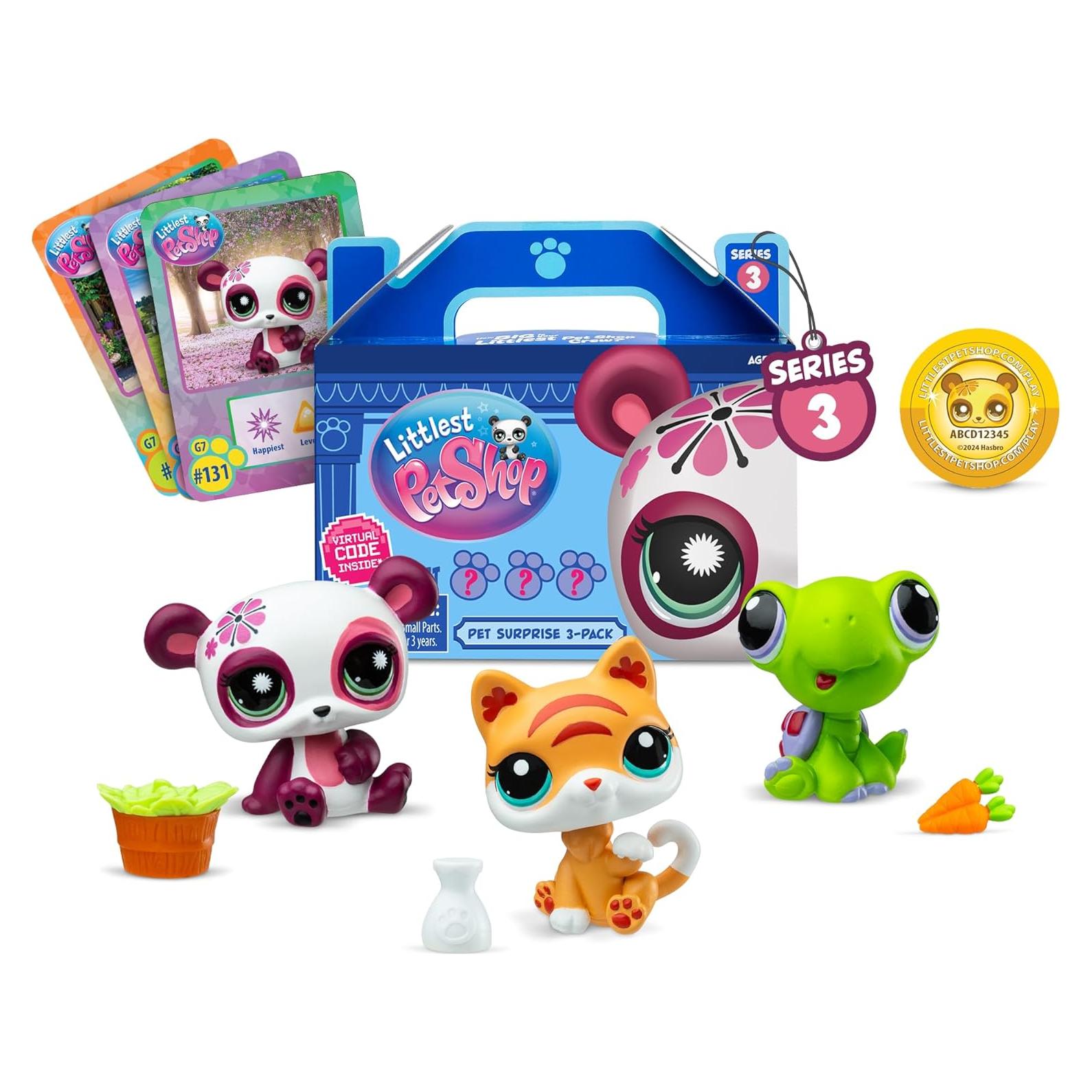 Littlest Pet Shop Sorpresa de Mascotas 3-Pack Serie 3
