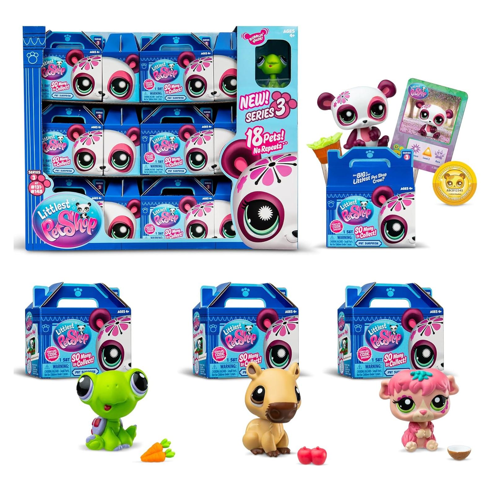 Littlest Pet Shop - Exhibición de Sorpresas Serie 3 - 18 Mascotas