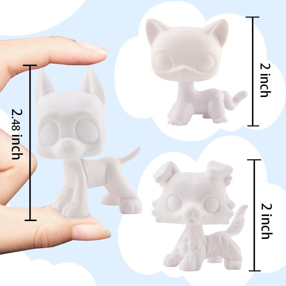 Kit de Manualidades Base Blanca HAEUBDYAE para Mascotas 5 cm