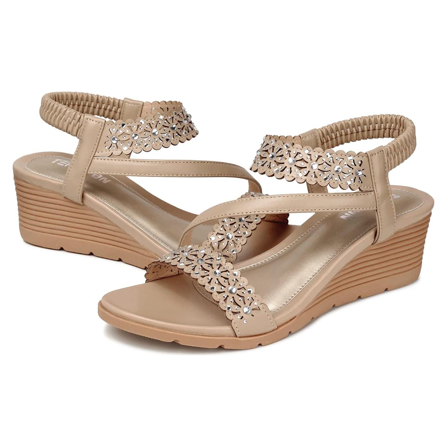 Sandalias de cuña TEMOFON para mujeres elegantes - Verano
