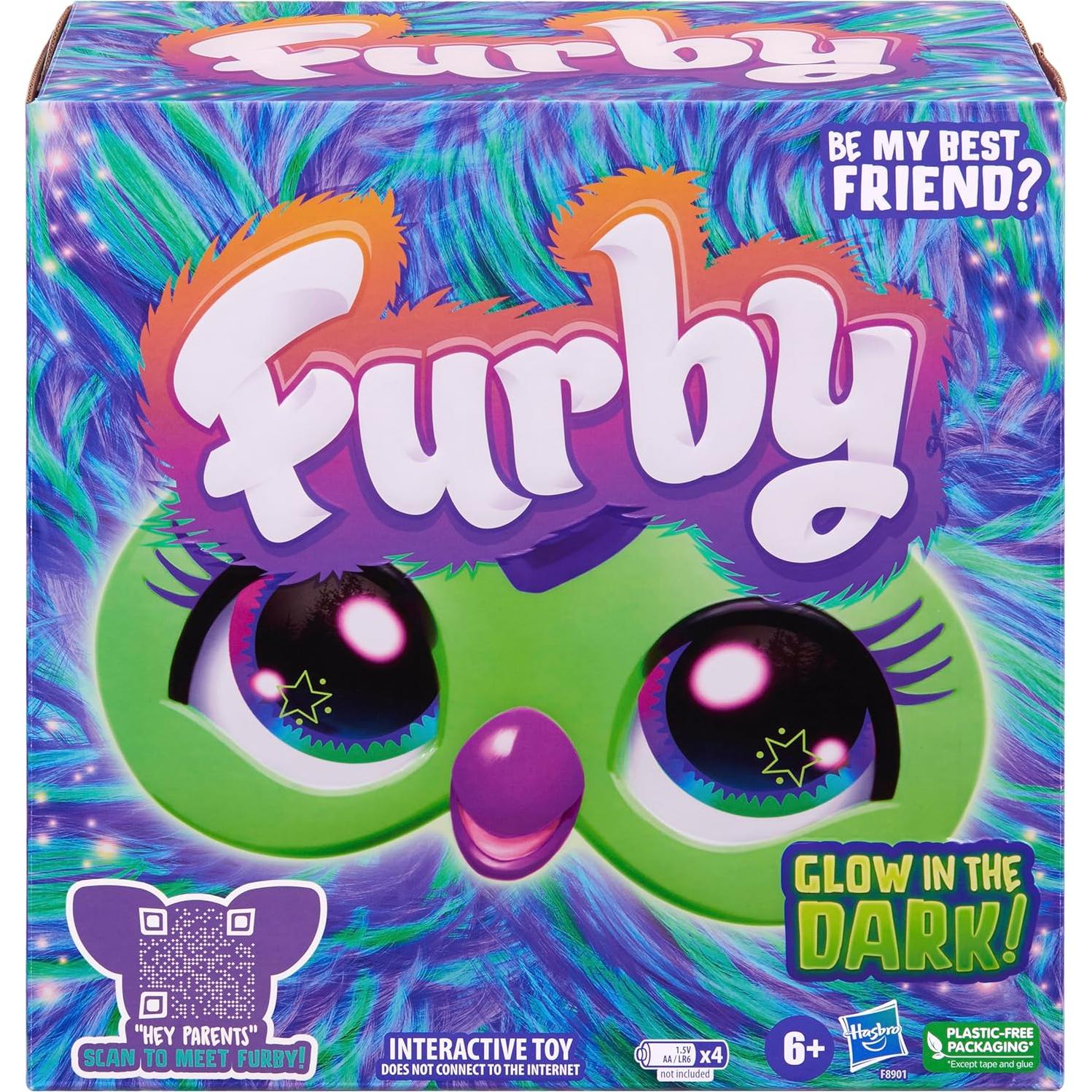 Furby Edición Galaxia Brilla en la Oscuridad 15 Accesorios