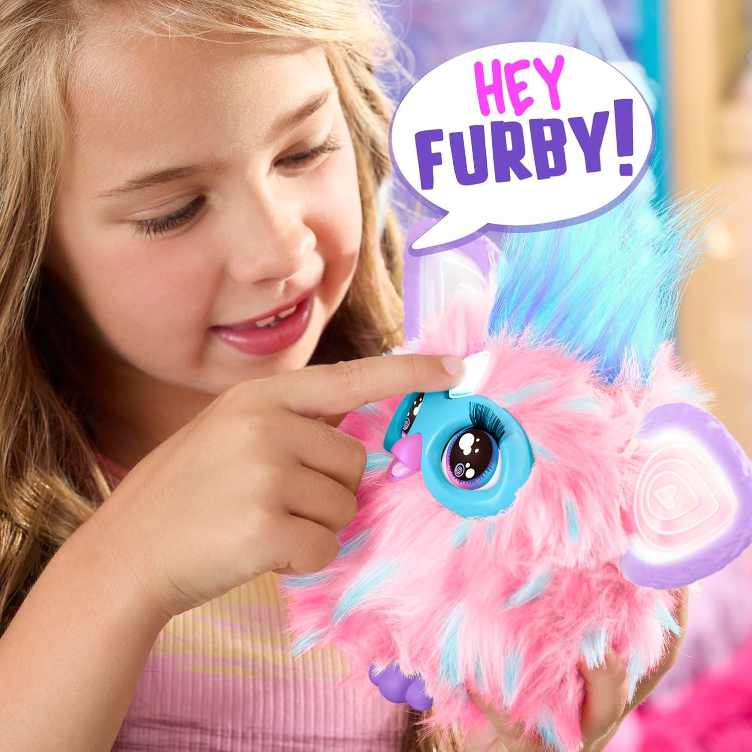Furby Algodón de Azúcar Hasbro - Juguete Interactivo Rosa y Azul