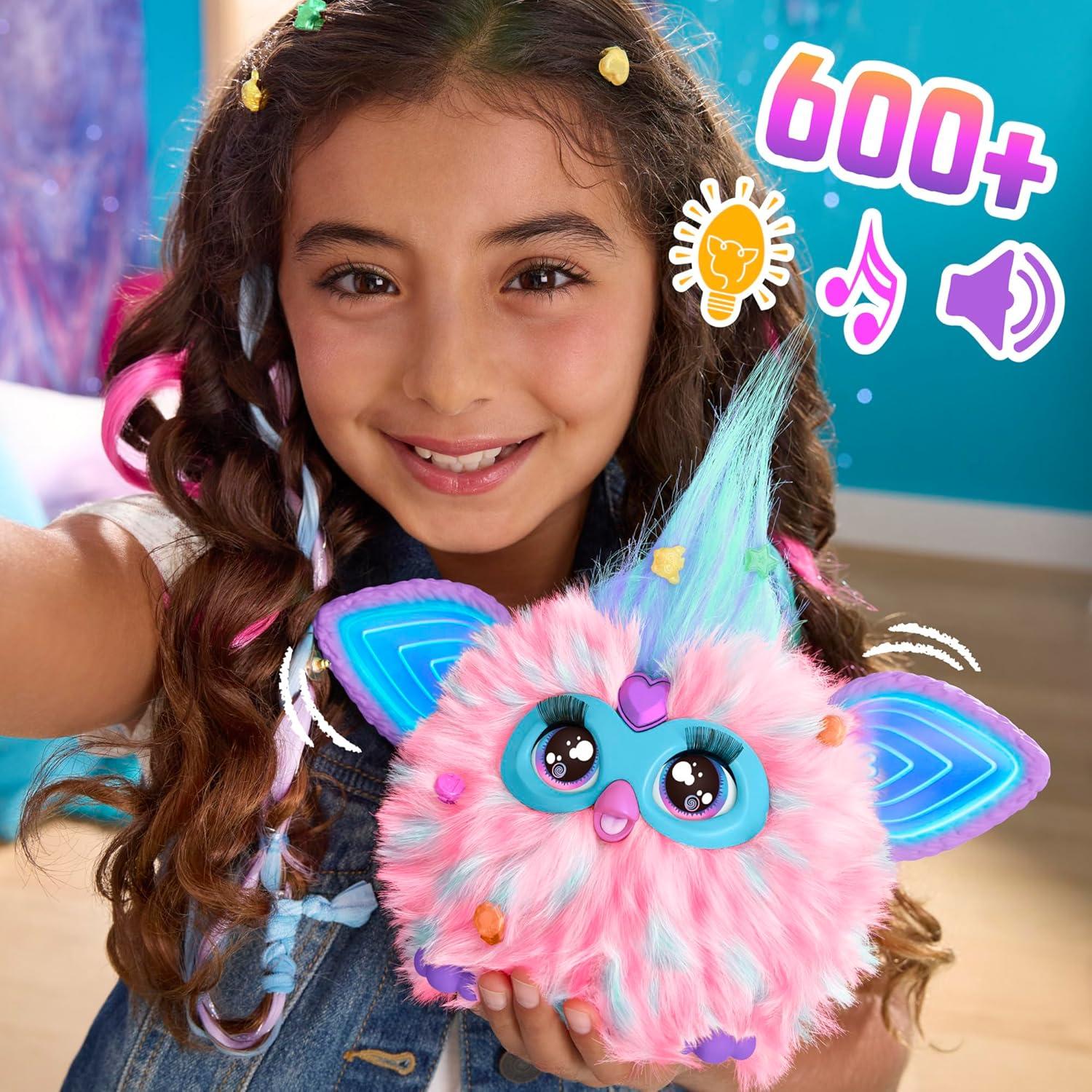 Furby Algodón de Azúcar Hasbro - Juguete Interactivo Rosa y Azul