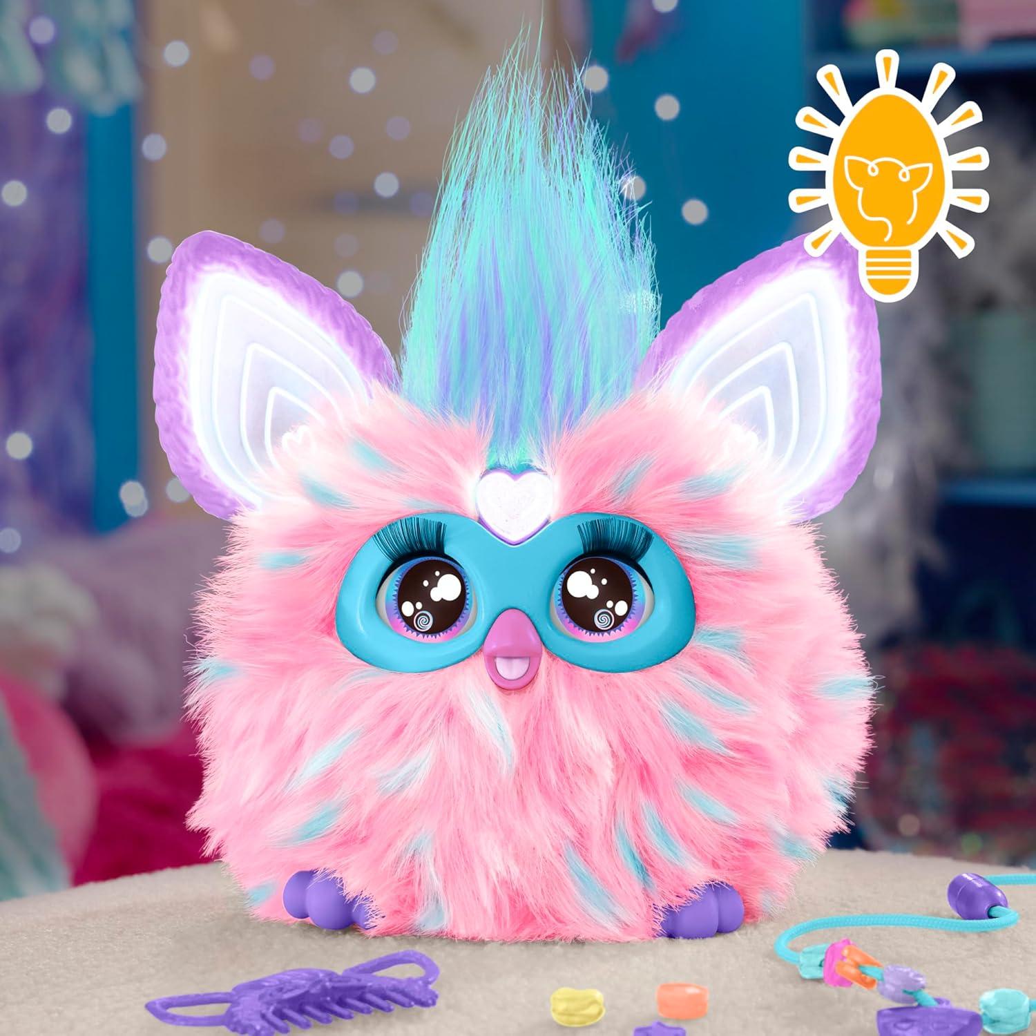 Furby Algodón de Azúcar Hasbro - Juguete Interactivo Rosa y Azul
